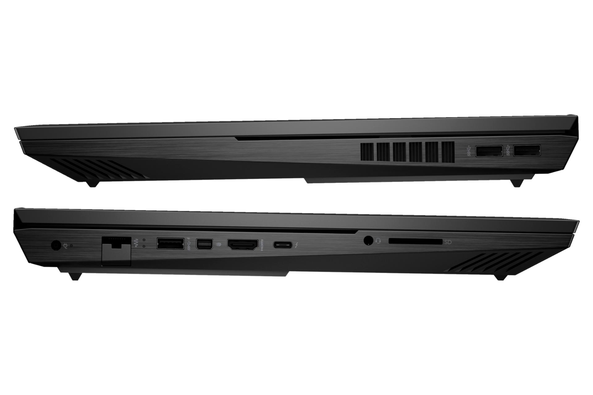 نمای پورت های سمت راست و چپ لپ تاپ اچ پی اومن مدل-HP OMEN 17-CK200