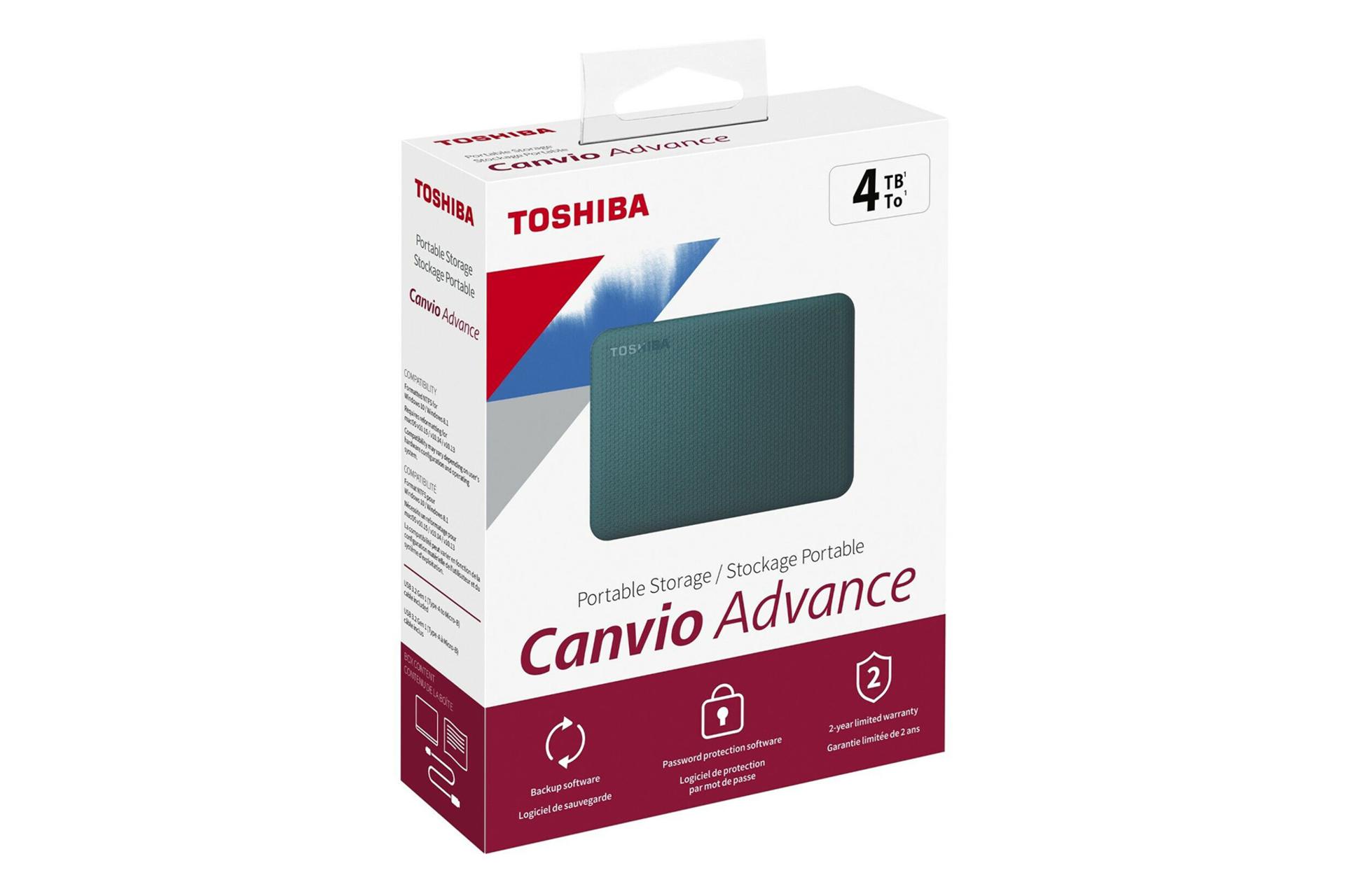 جعبه هارد دیسک توشیبا Toshiba Canvio Advance 2.5 Inch 4TB New