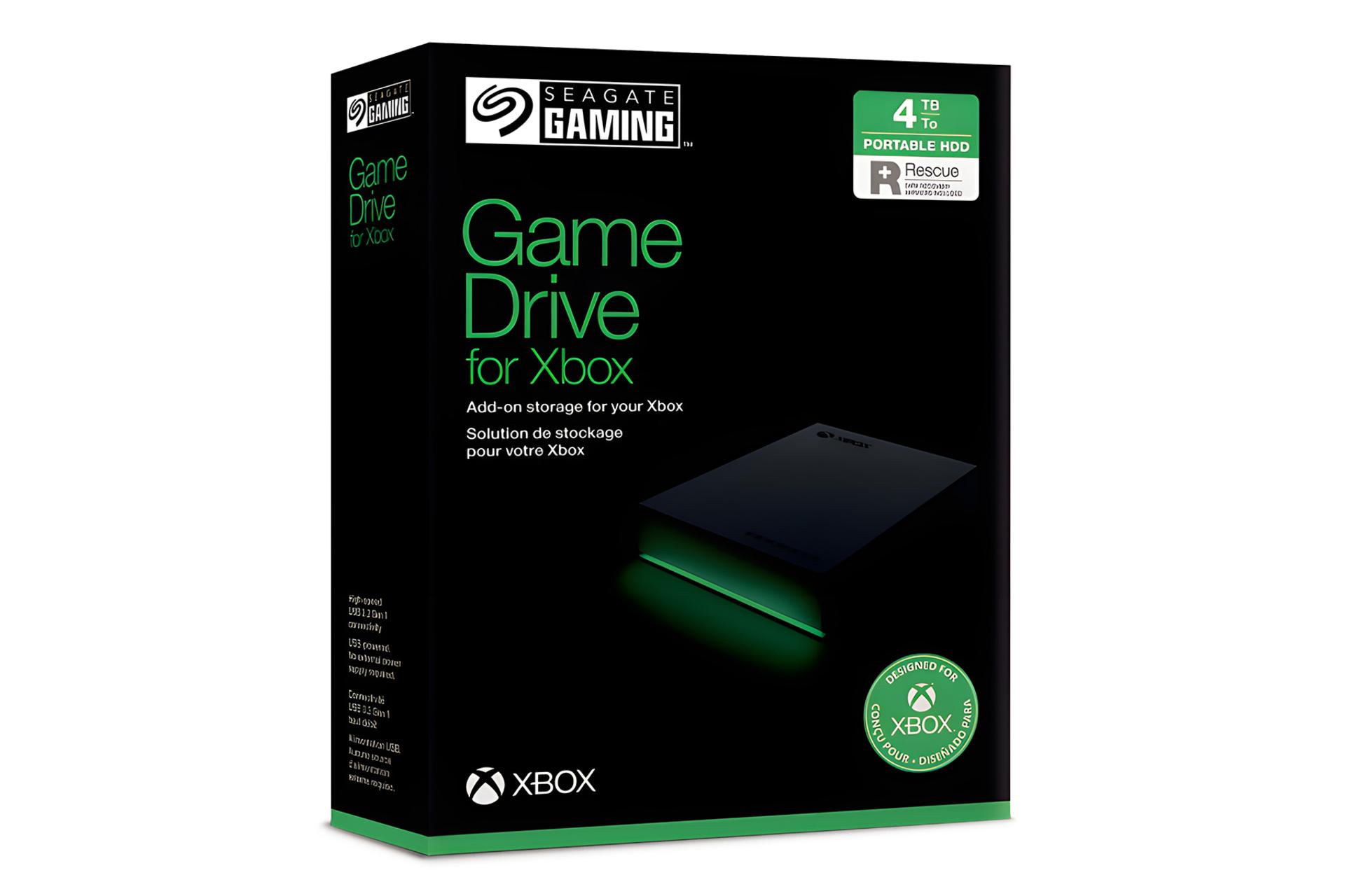 جعبه هارد دیسک سیگیت Seagate Game Drive for Xbox 2.5 Inch 4TB