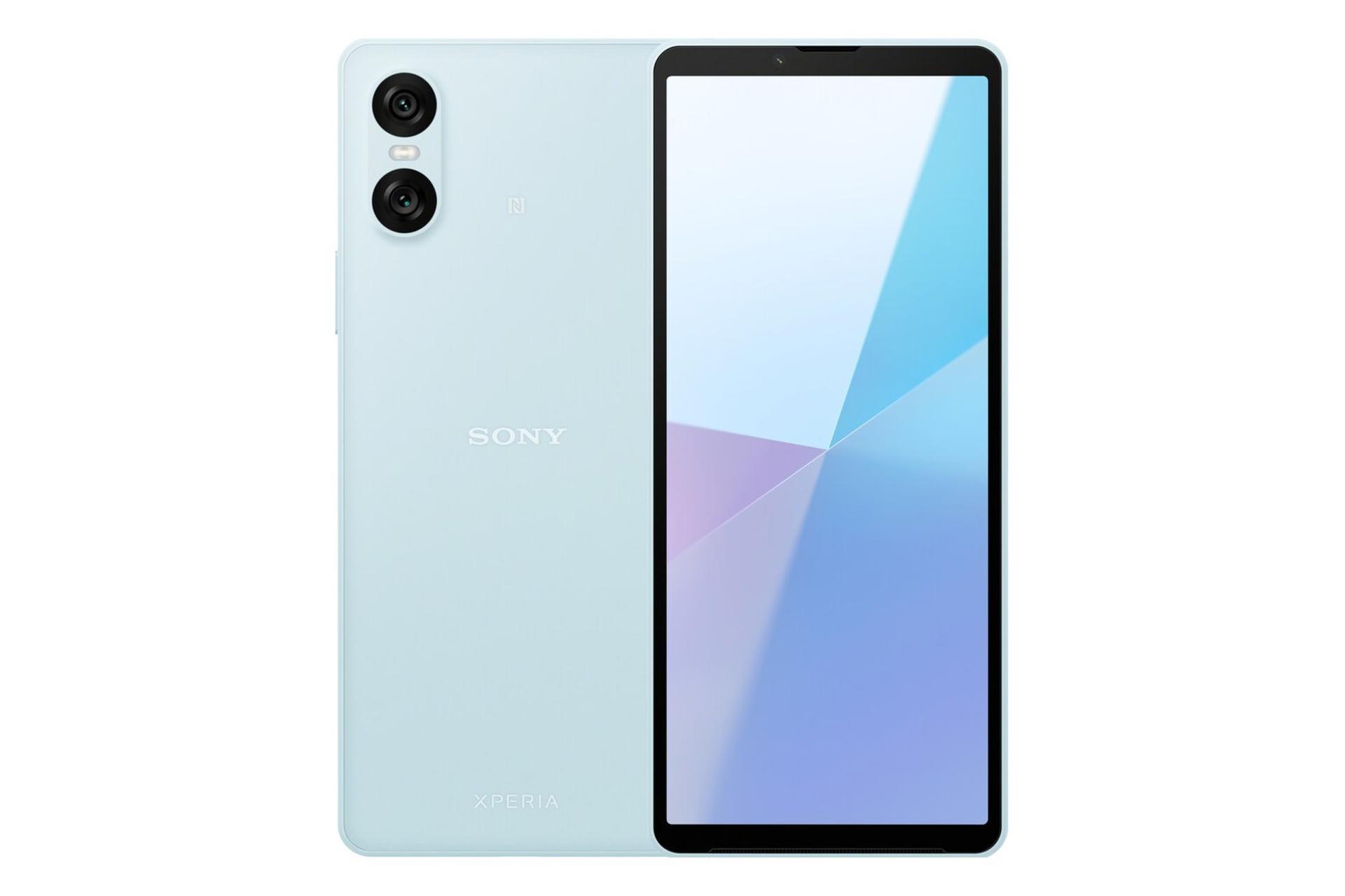 پنل جلو و پشت گوشی اکسپریا 10 مارک 6 سونی آبی روشن / Sony Xperia 10 VI