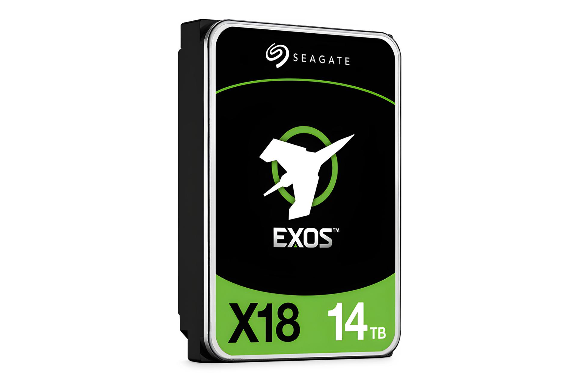 نمای کناری هارد دیسک سیگیت Seagate Exos X18 ST14000NM000J 3.5 Inch 14TB