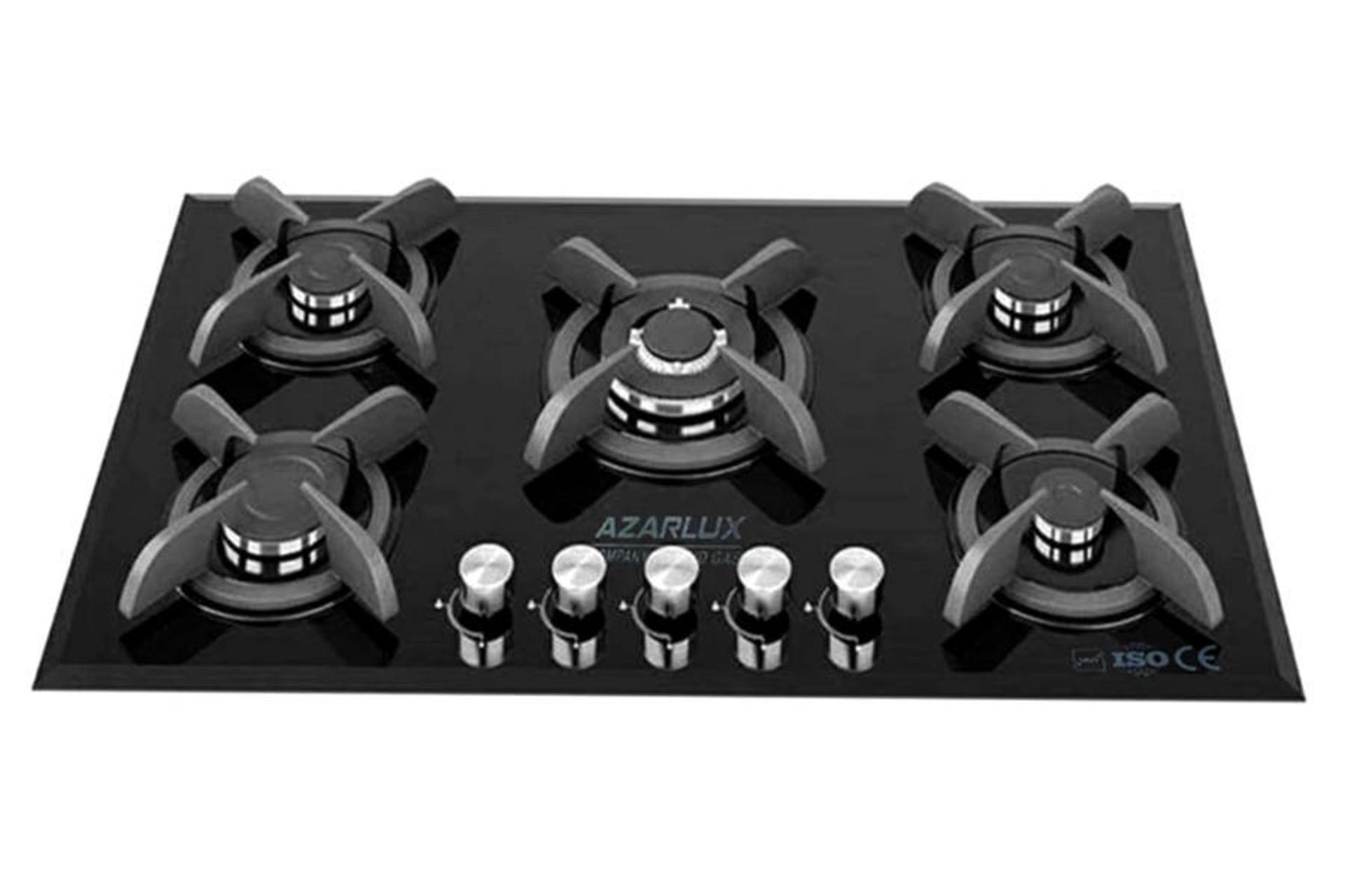 نمای جلوی اجاق گاز صفحه ای و رومیزی آذرلوکس G6