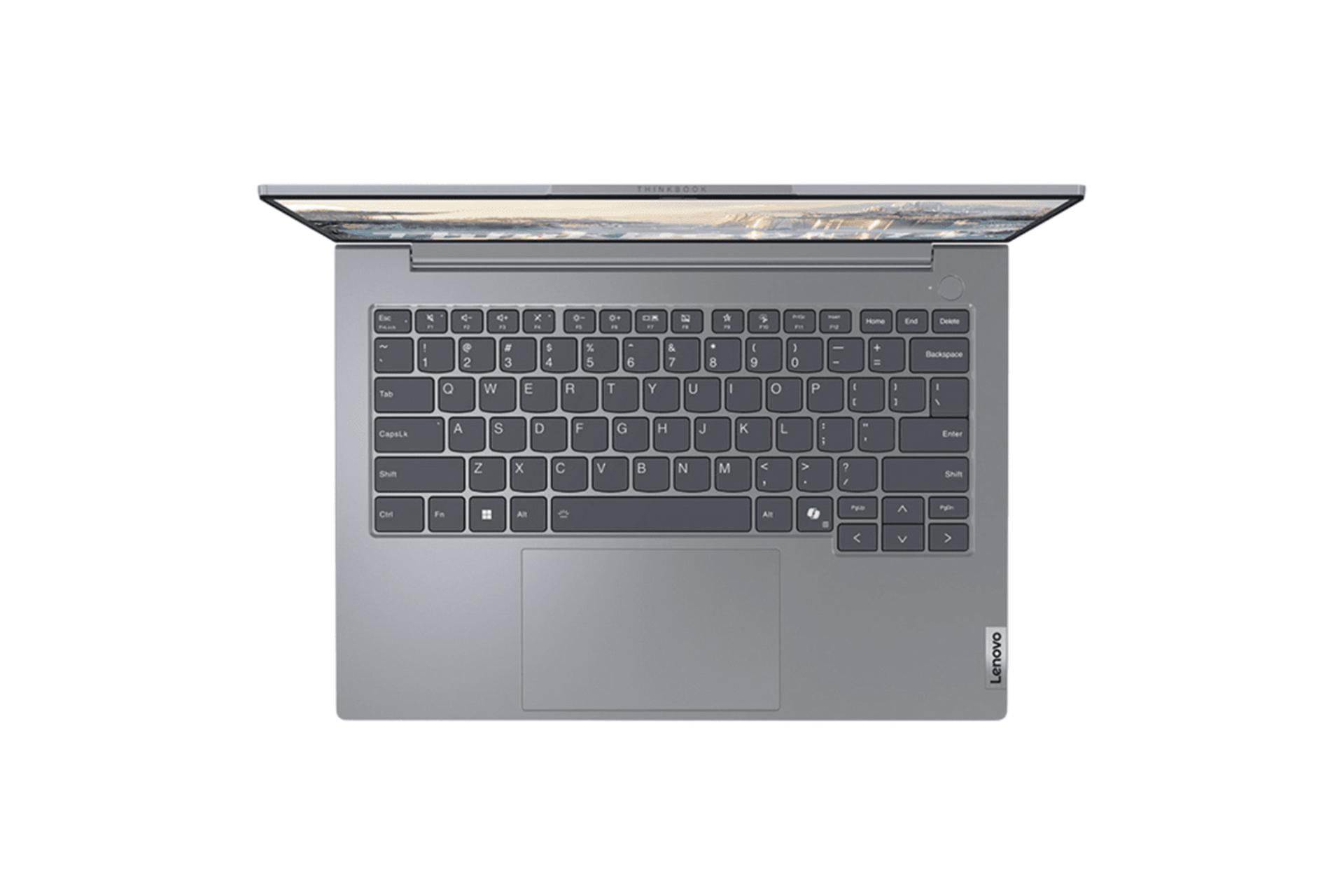 لپ تاپ لنوو Lenovo ThinkBook 14 نمای بالا و کیبورد