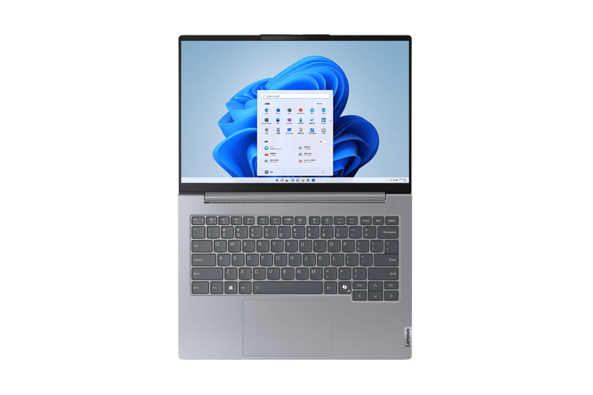 لپ تاپ لنوو Lenovo ThinkBook 14 نمای بالا و باز شده
