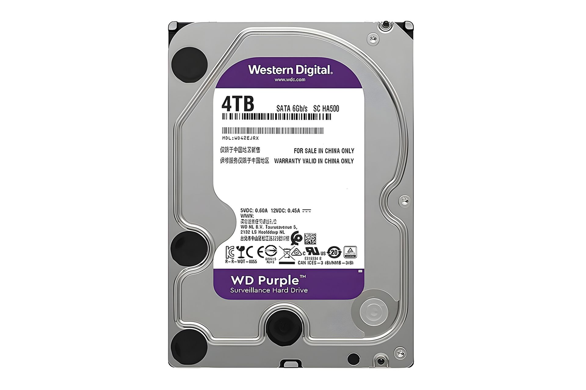 هارد دیسک وسترن دیجیتال Western Digital Purple WD42EJRX 3.5 Inch 4TB