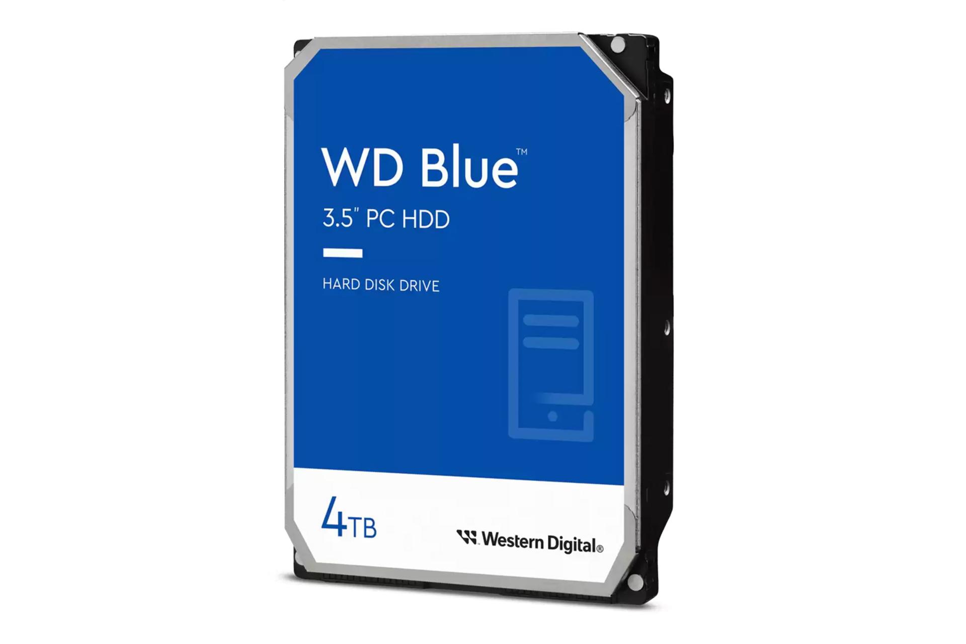 نمای کناری هارد دیسک وسترن دیجیتال Western Digital Blue WD40EZAX 3.5 Inch 4TB