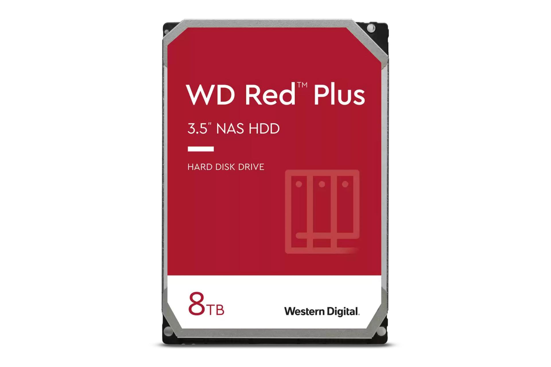 هارد دیسک وسترن دیجیتال Western Digital Red Plus NAS WD80EFPX 3.5 Inch 8TB