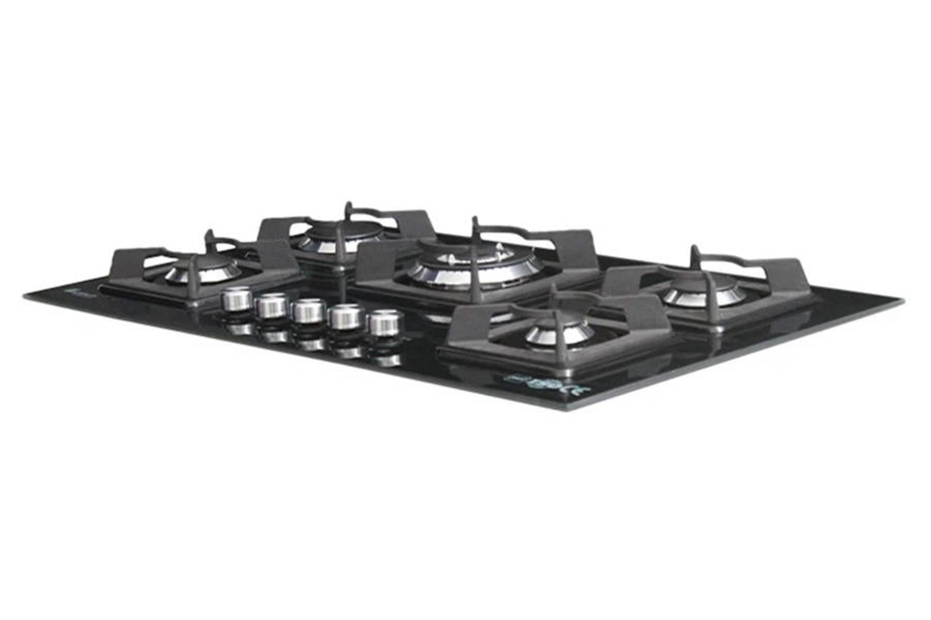 نمای سمت راست اجاق گاز صفحه ای آذرلوکس G05NL-C3B