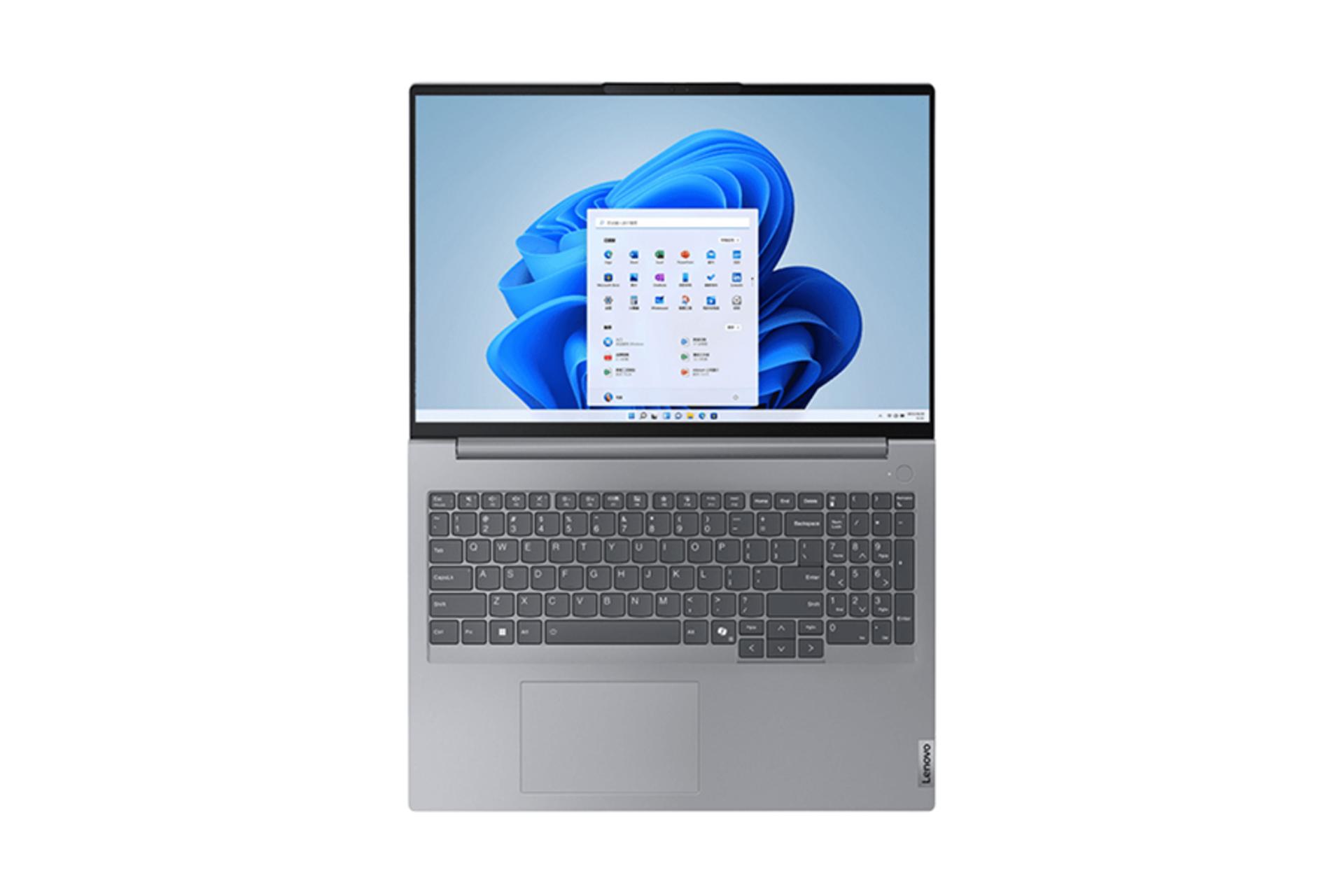 لپ تاپ لنوو Lenovo ThinkBook 16 نمای بالا و باز شده