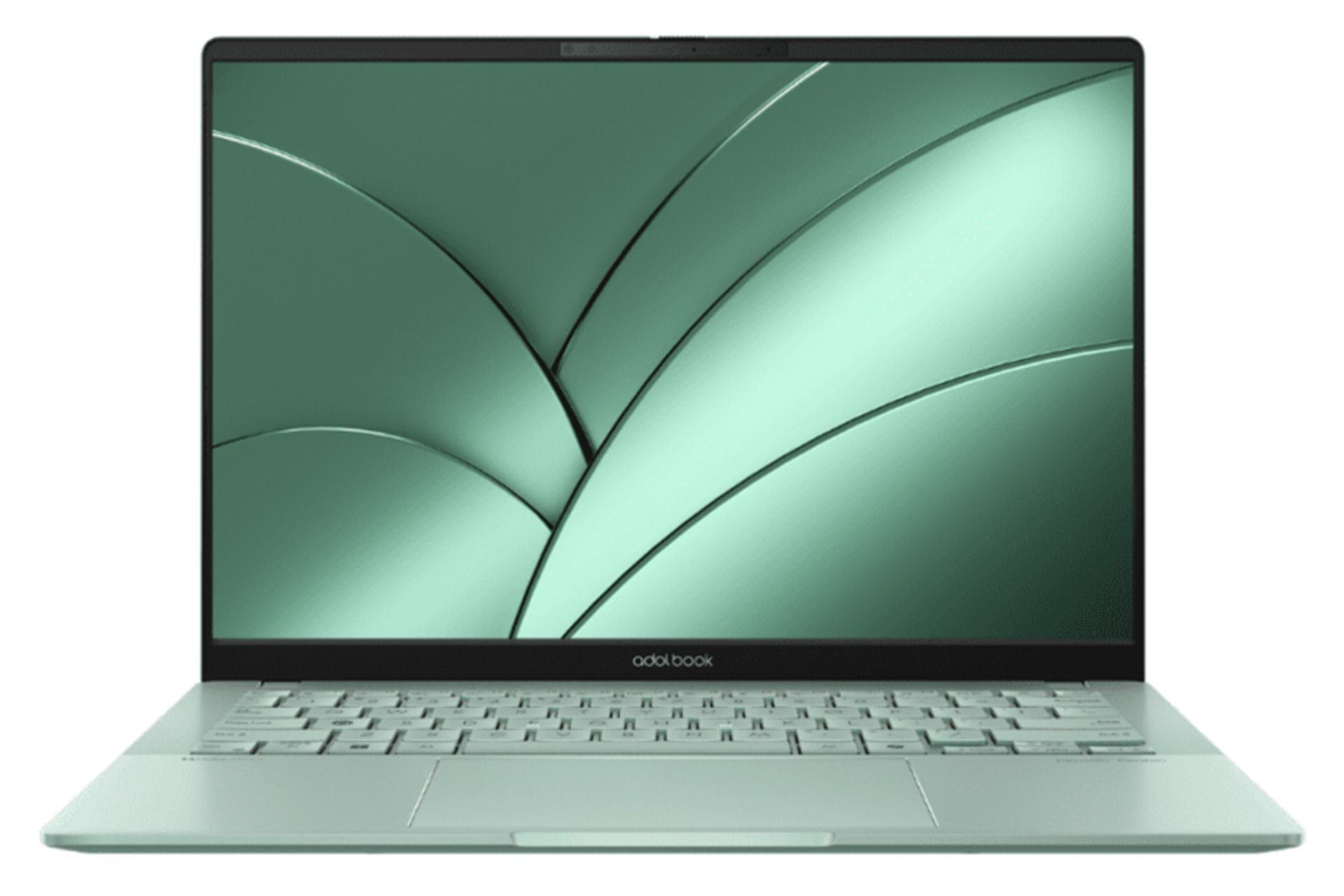 لپ تاپ ایسوس ASUS Adolbook 14 Air M5406ADOL نمای جلو رنگ سبز