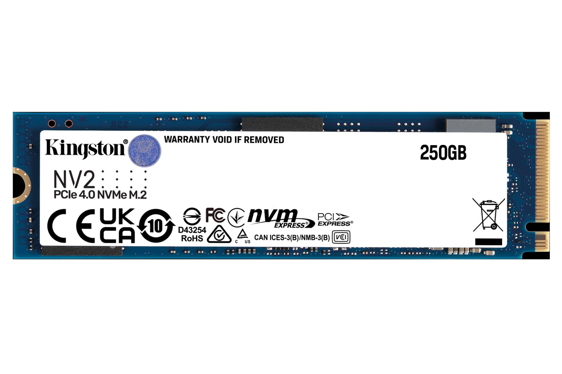 اس اس دی کینگستون NV2 NVMe M.2 ظرفیت 250 گیگابایت