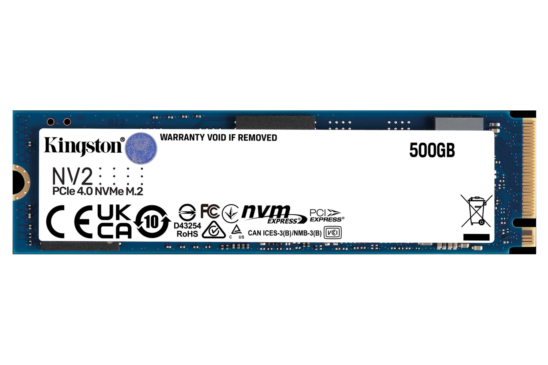 اس اس دی کینگستون NV2 NVMe M.2 ظرفیت 500 گیگابایت