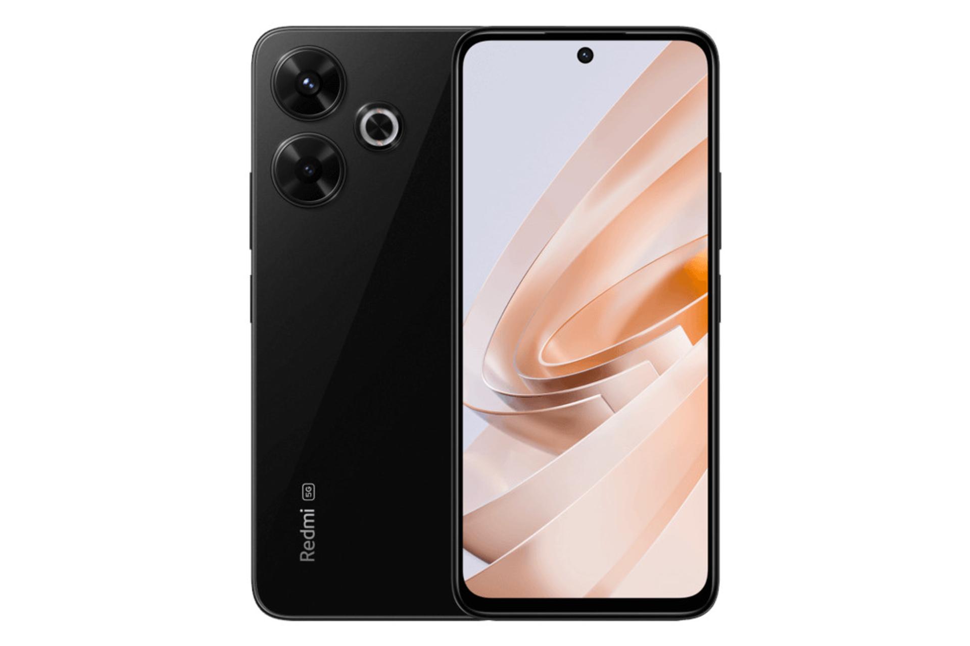 پنل جلو و پشت گوشی موبایل ردمی نوت 13R شیائومی مشکی / Xiaomi Redmi Note 13R