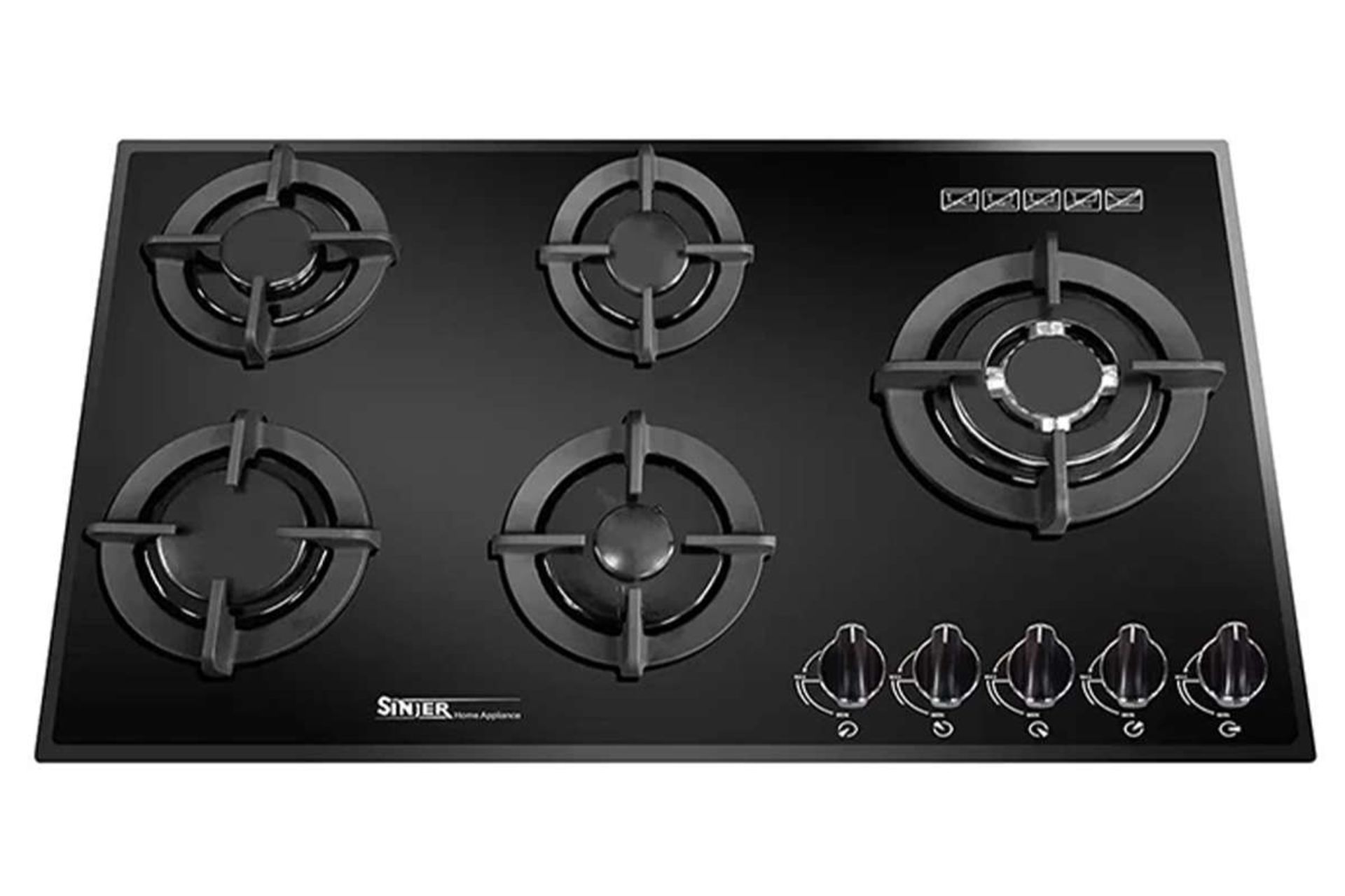 نمای بالای اجاق گاز صفحه ای سینجر SDG508W