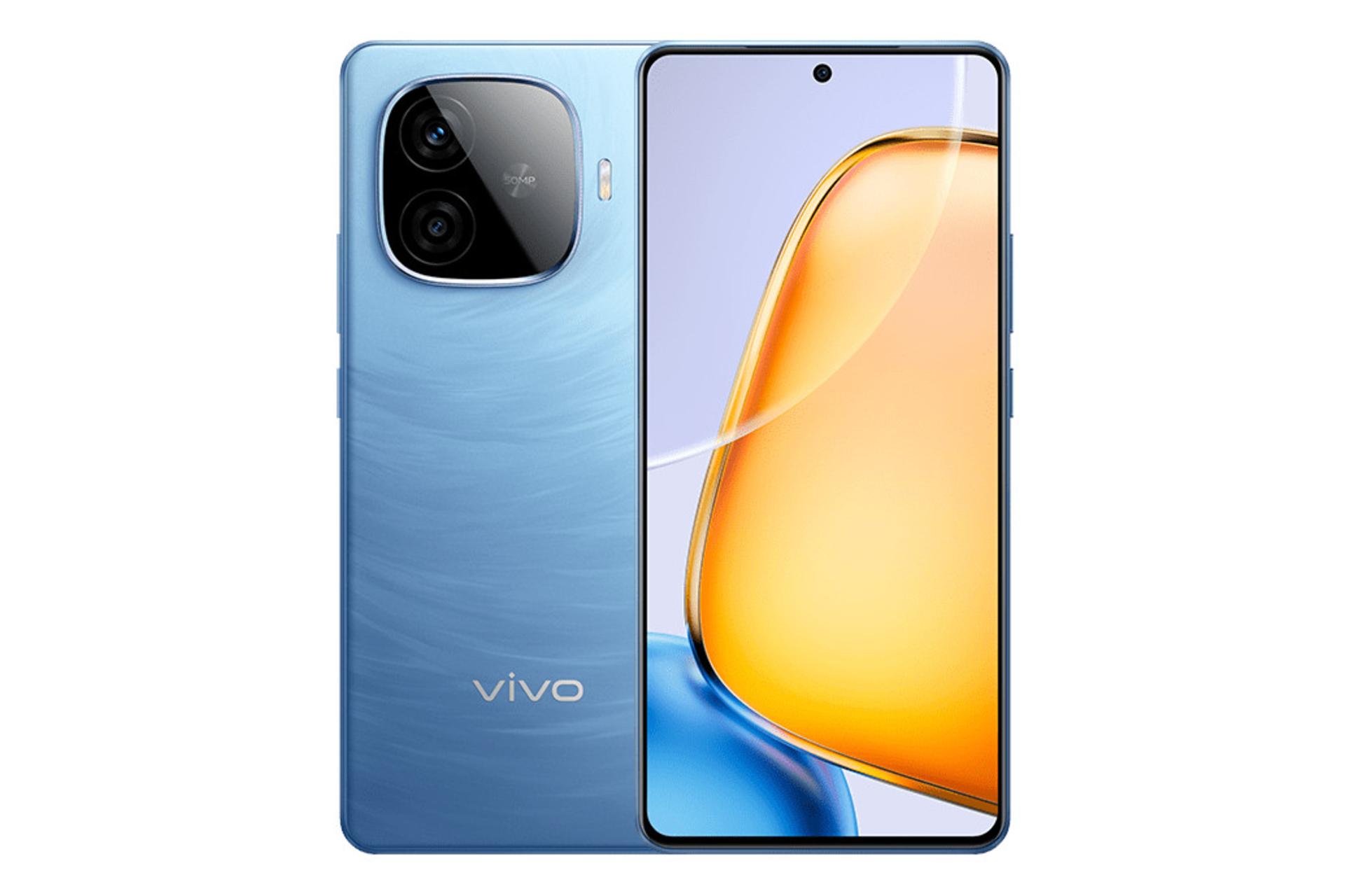 پنل جلو و پشت گوشی موبایل ویوو vivo Y200 GT آبی