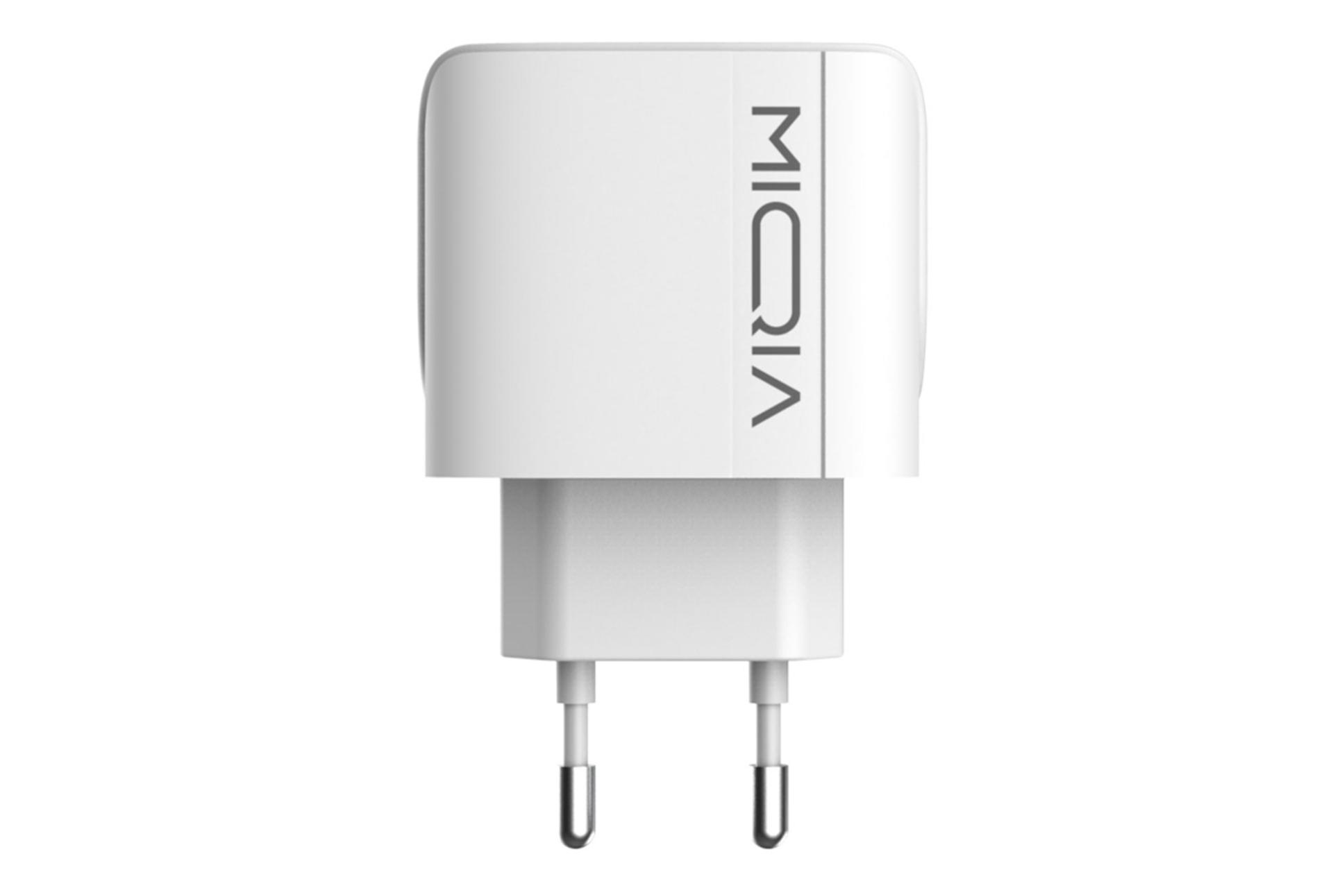 نمای روبه روی شارژر میکیا مدل-Miqia MA09QC-EU
