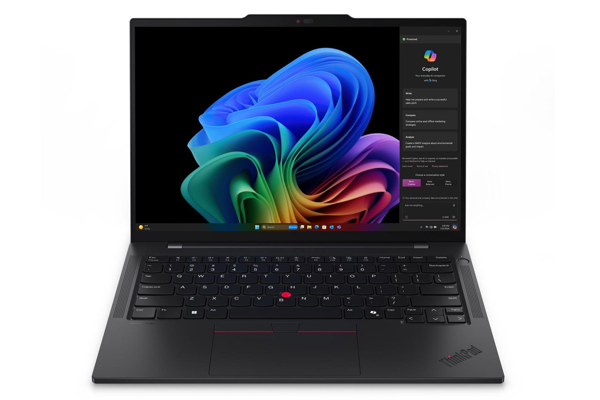 لپ تاپ لنوو Lenovo ThinkPad T14s Gen 6 نمای جلو