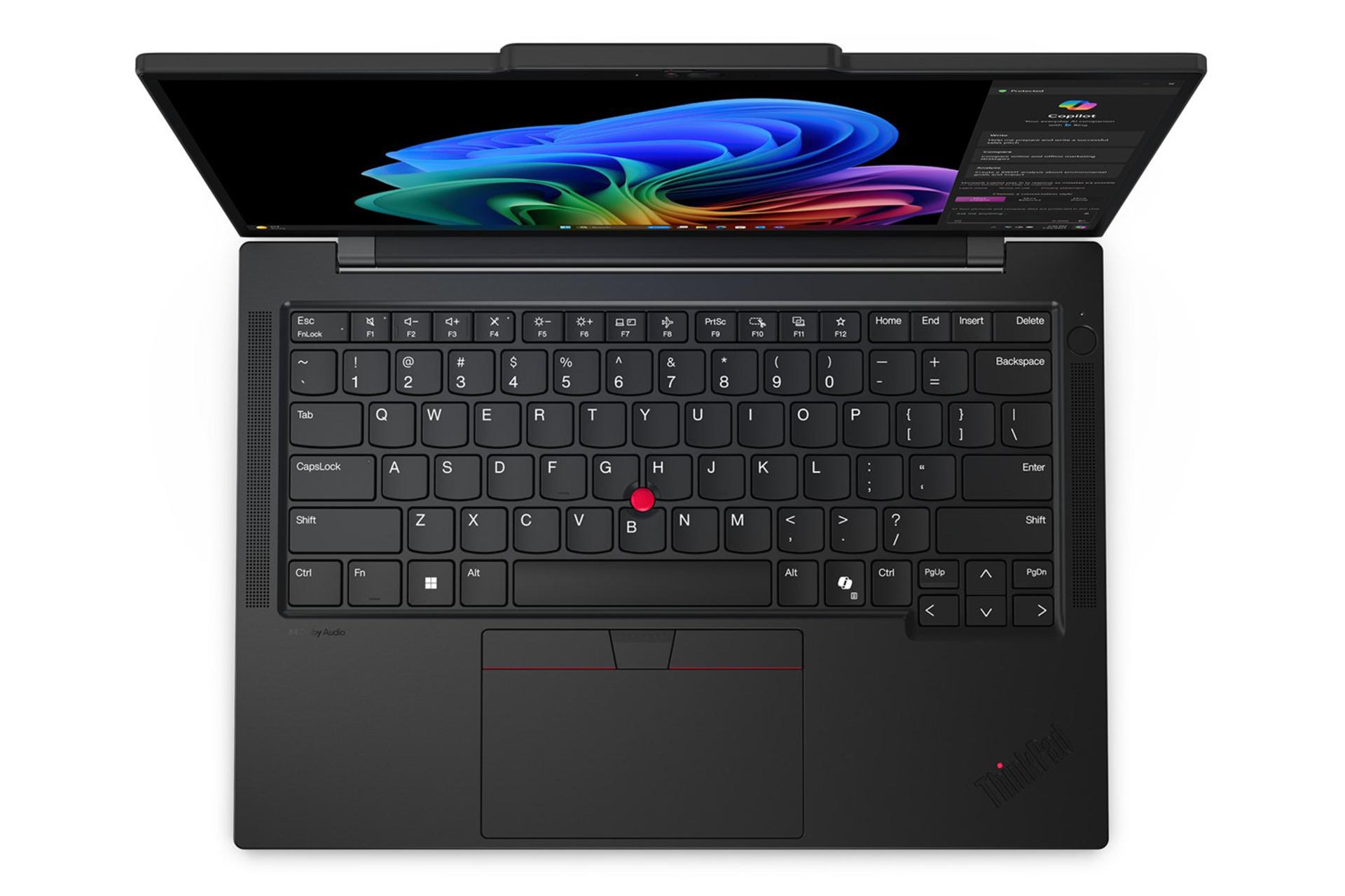لپ تاپ لنوو Lenovo ThinkPad T14s Gen 6 نمای بالا و کیبورد