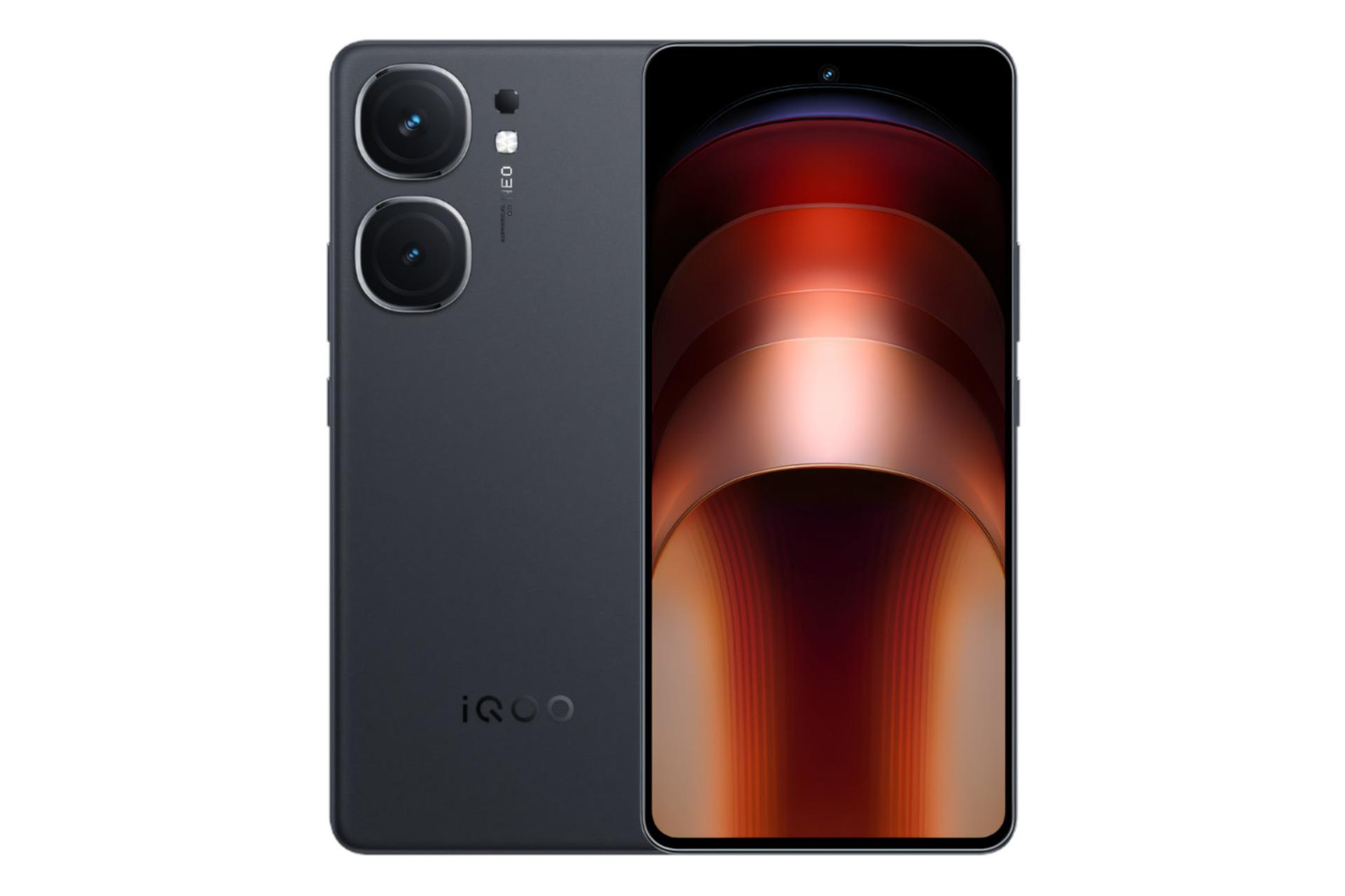 پنل جلو و پشت گوشی موبایل iQOO Neo9s پرو ویوو مشکی / vivo iQOO Neo9s Pro