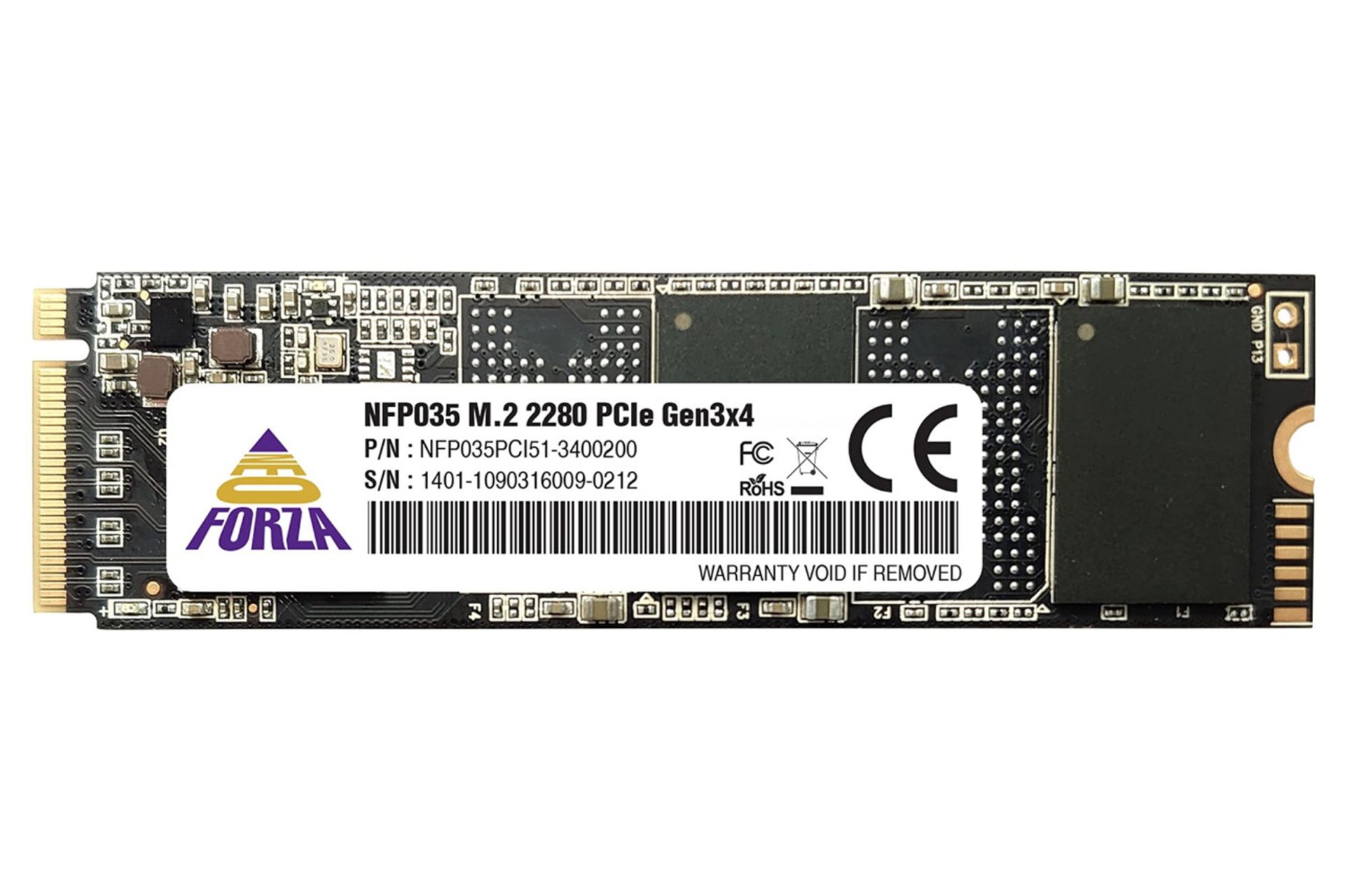 ابعاد و اندازه اس اس دی نئو فورزا NFP035 M.2 2280