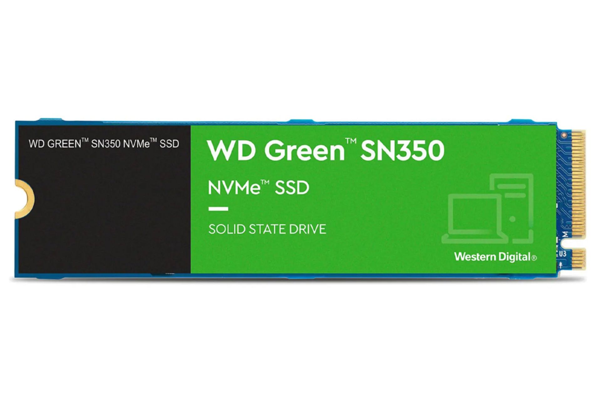 ابعاد و اندازه اس اس دی وسترن دیجیتال Green SN350 NVMe M.2