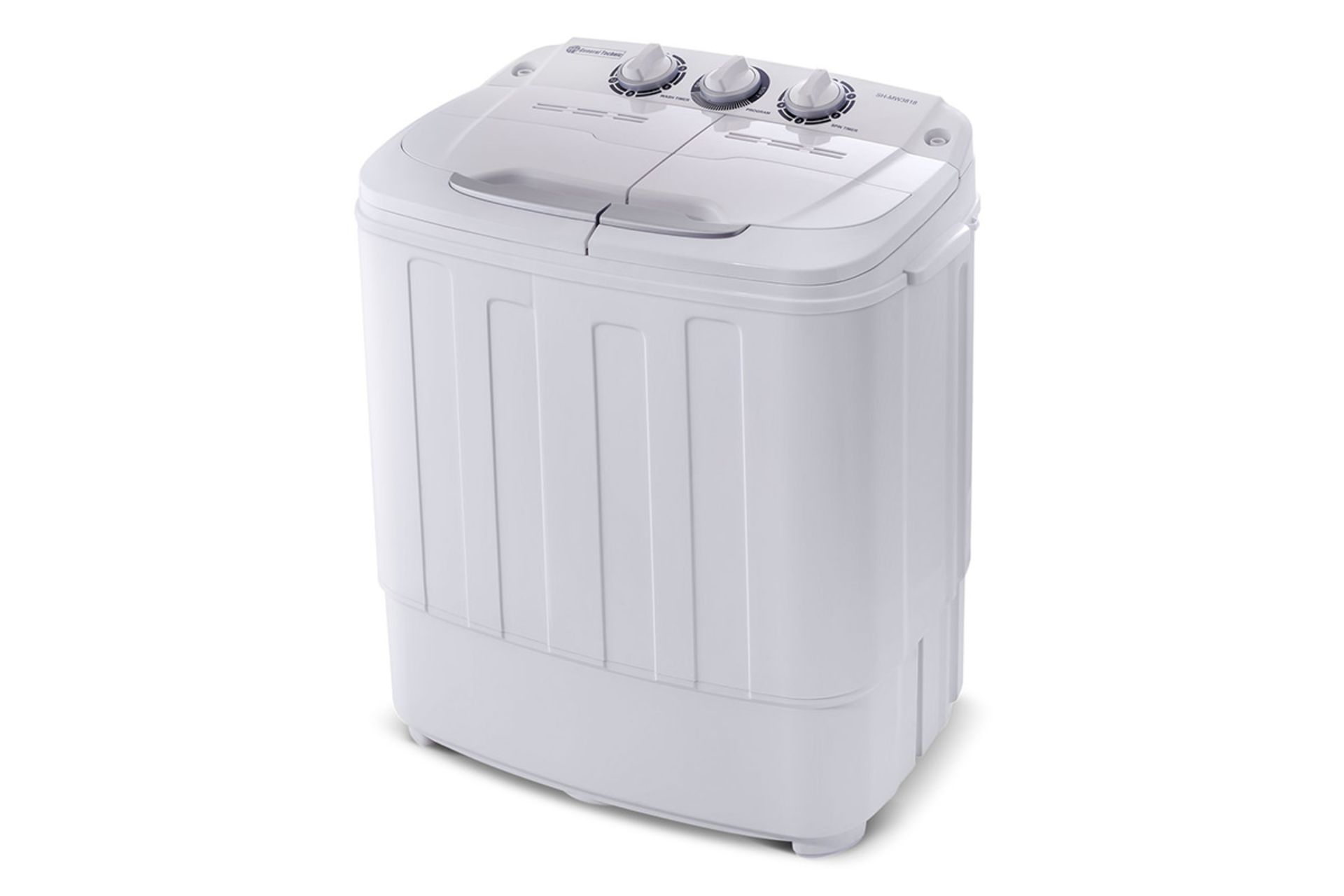 ماشین لباسشویی جنرال تکنیک General Technic SH-MW3818 نمای جلو درب سفید