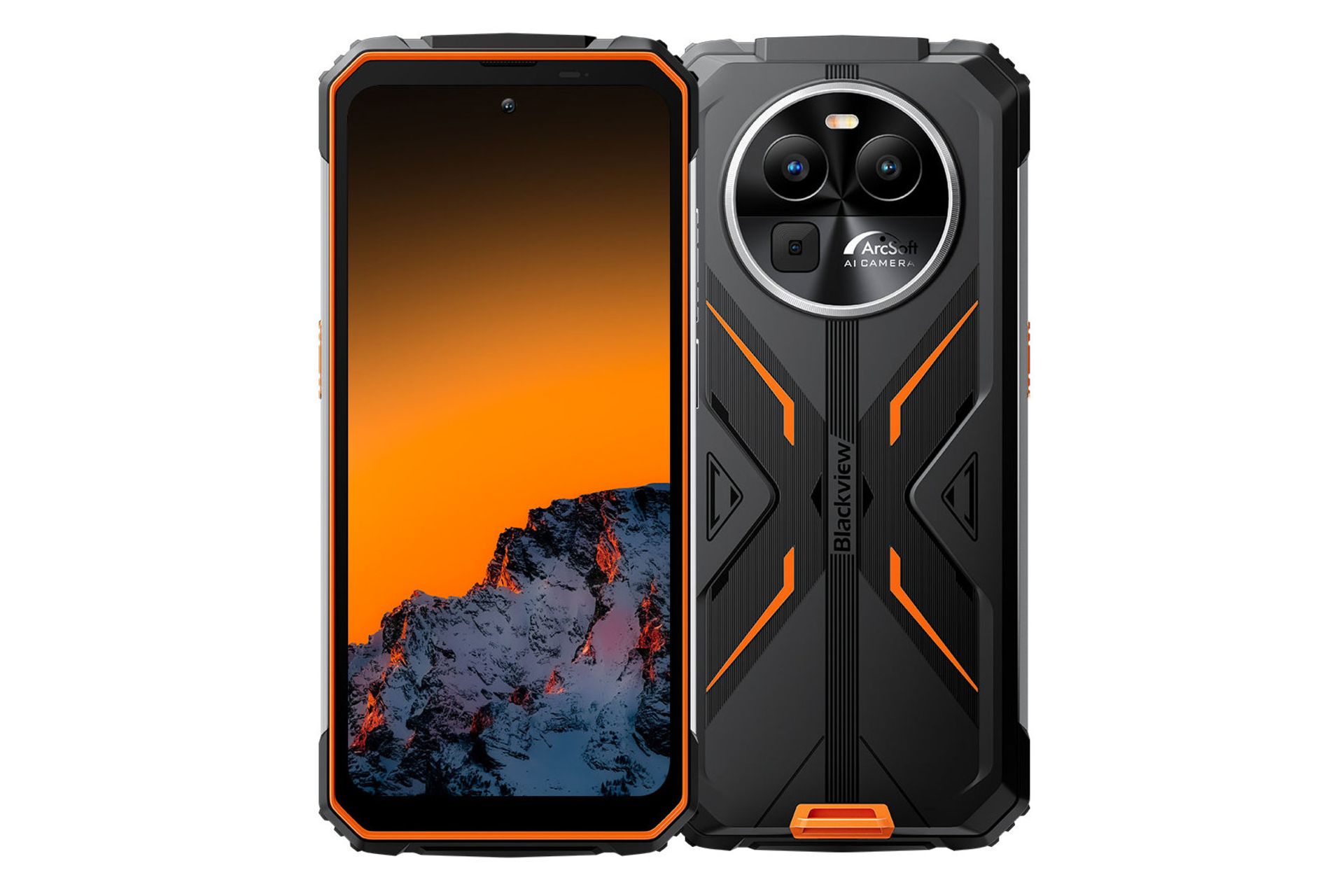 پنل جلو و پشت گوشی موبایل بلک ویو Blackview BV8100 نارنجی