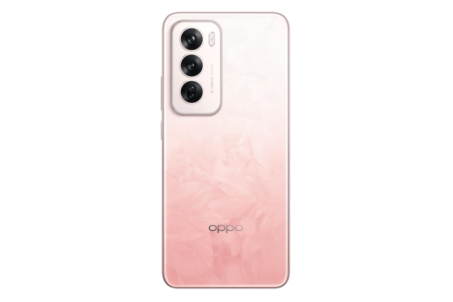 پنل پشت و چینش دوربین گوشی موبایل Reno12 اوپو نسخه چین صورتی / Oppo Reno12 China