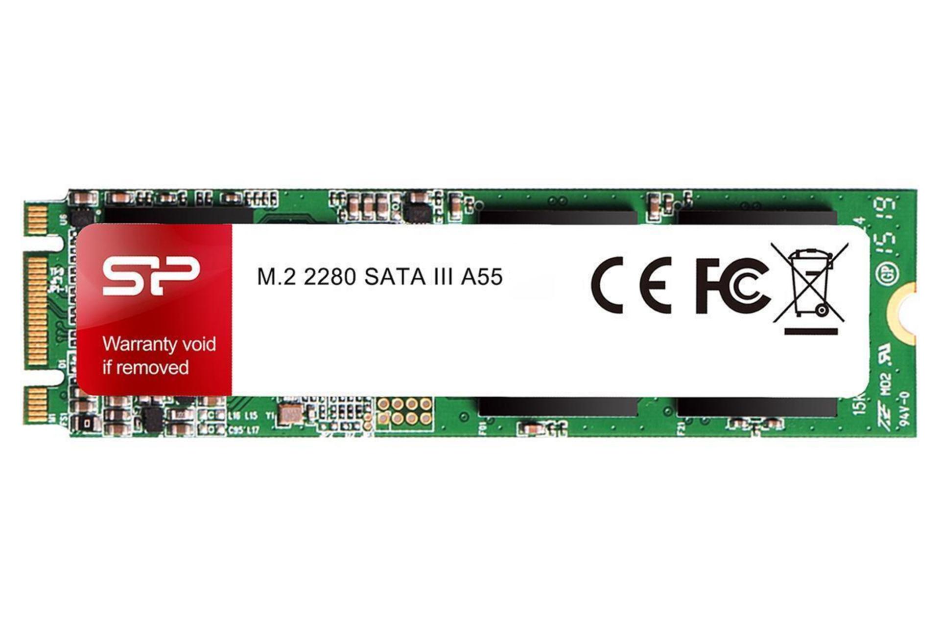 ابعاد و اندازه اس اس دی سیلیکون پاور Ace A55 SATA M.2 