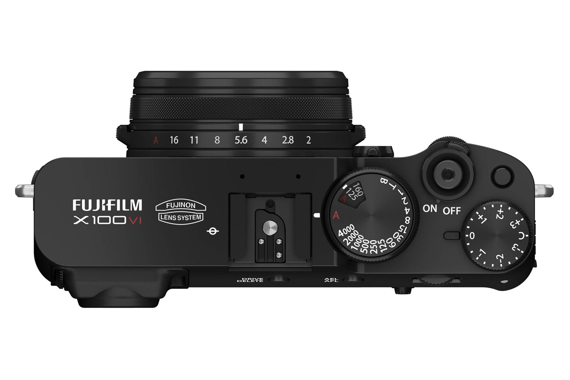 دوربین عکاسی فوجی فیلم Fujifilm X100VI نمای بالا رنگ مشکی