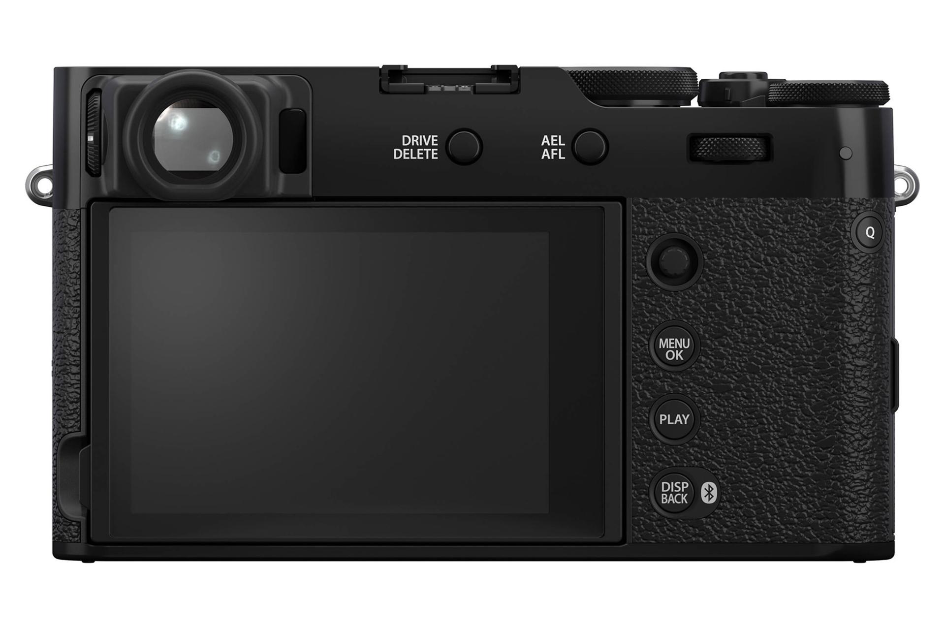 دوربین عکاسی فوجی فیلم Fujifilm X100VI نمای پشت رنگ مشکی