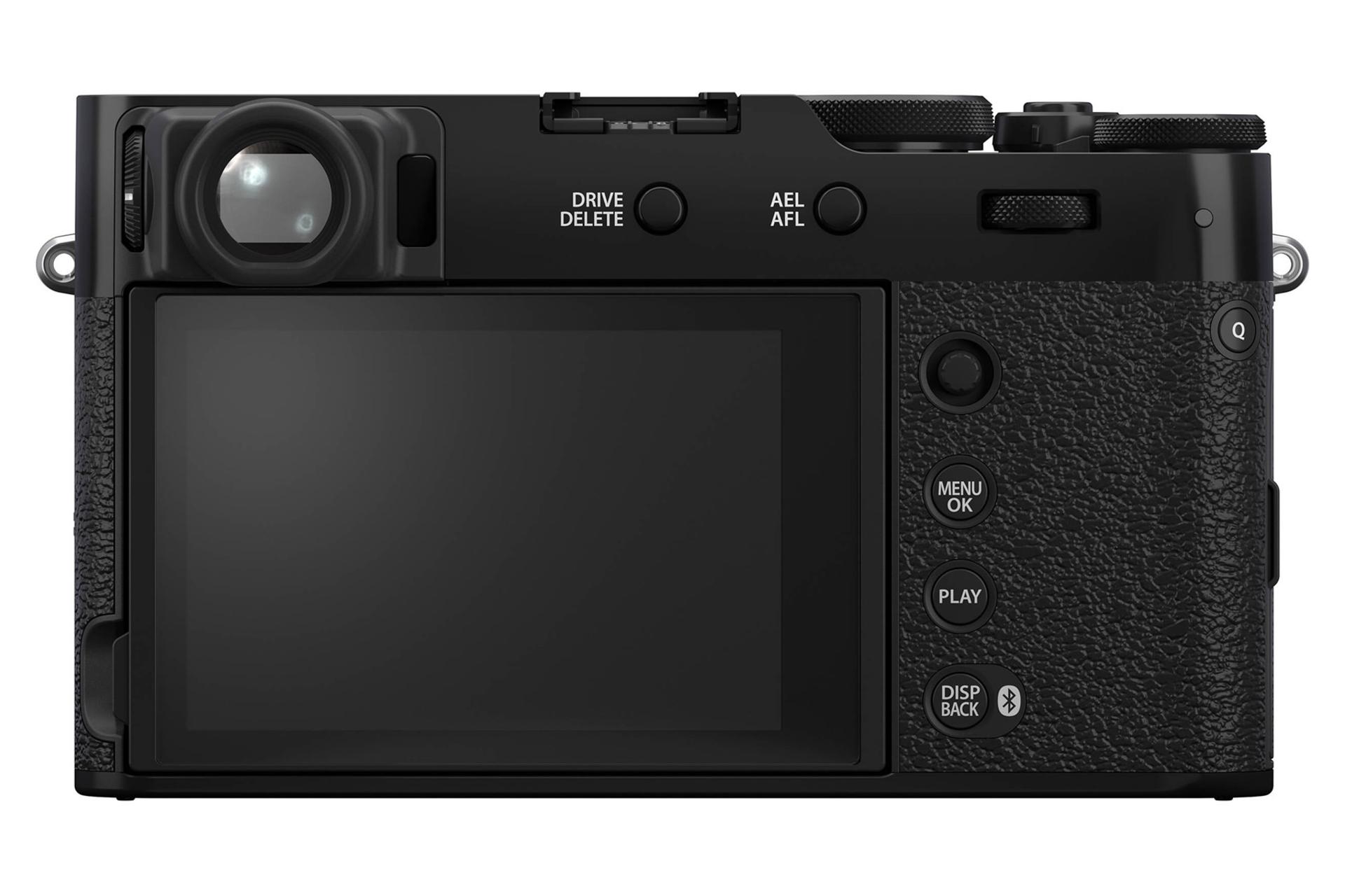 مرجع متخصصين ايران دوربين عكاسي فوجي فيلم Fujifilm X100VI نماي پشت رنگ مشكي
