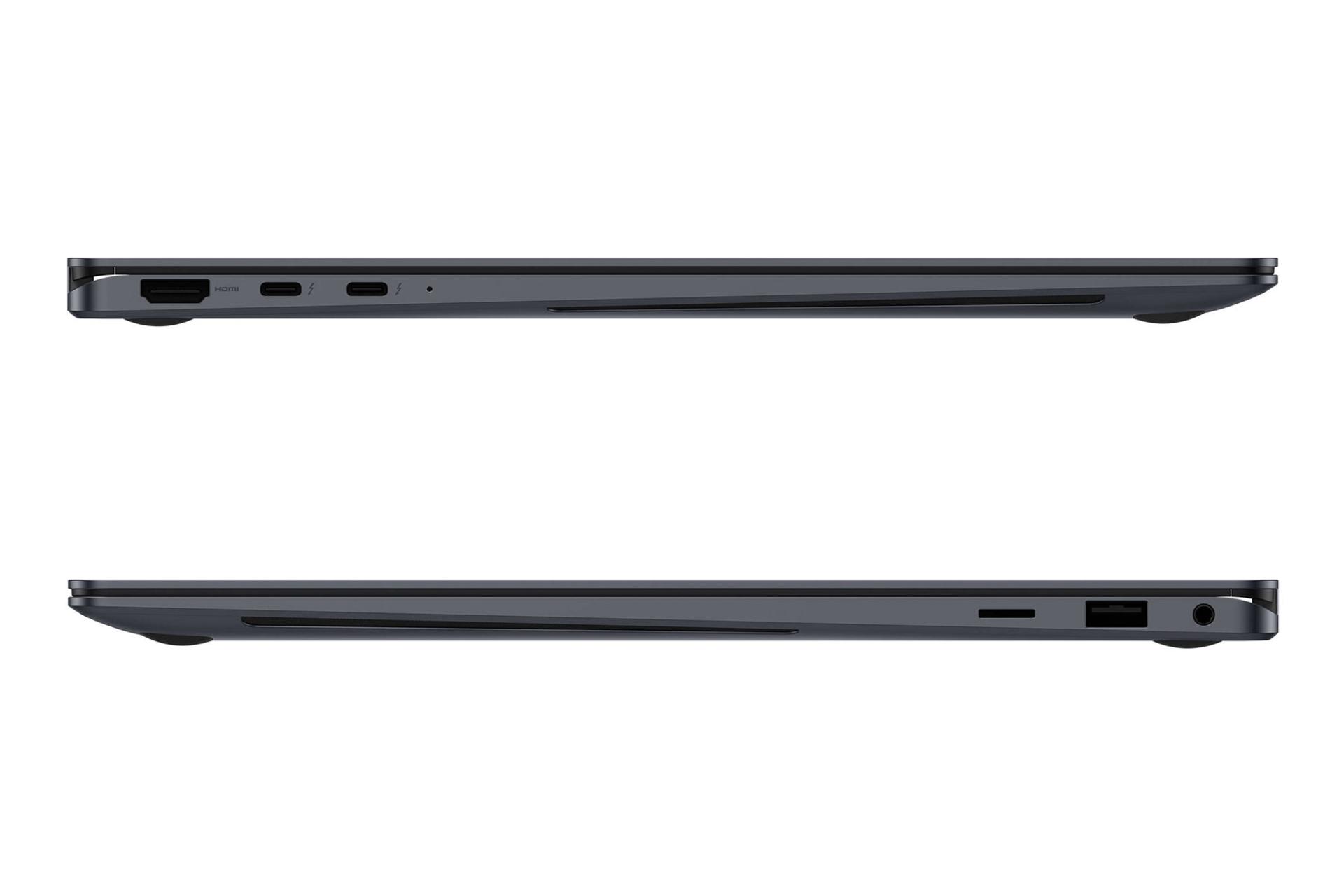 لپ تاپ سامسونگ Samsung Galaxy Book4 Pro 360 نمای جانبی و درگاه ها