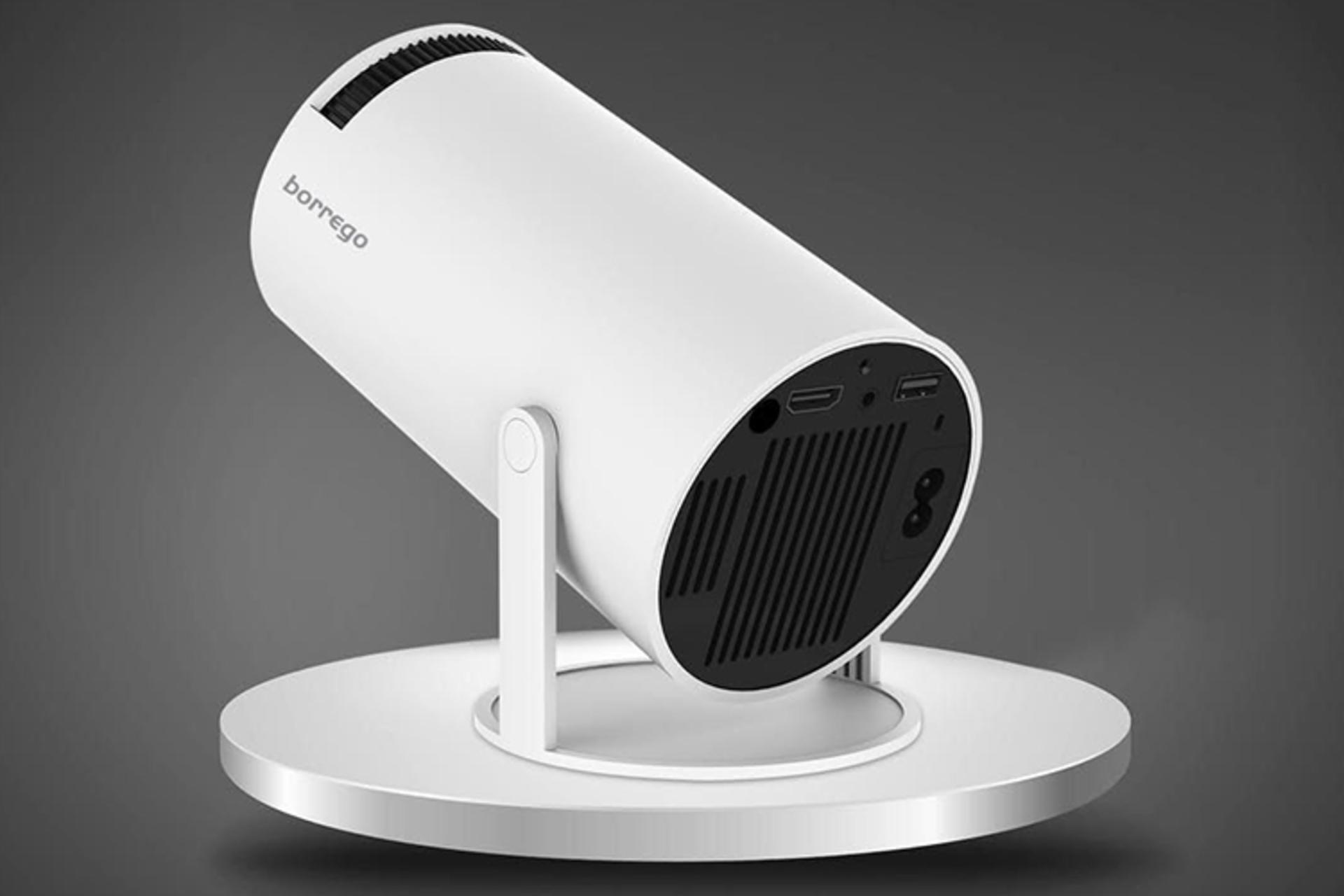 ویدیو پروژکتور بورگو Borrego Smart 2 نمای پشت و درگاه ها