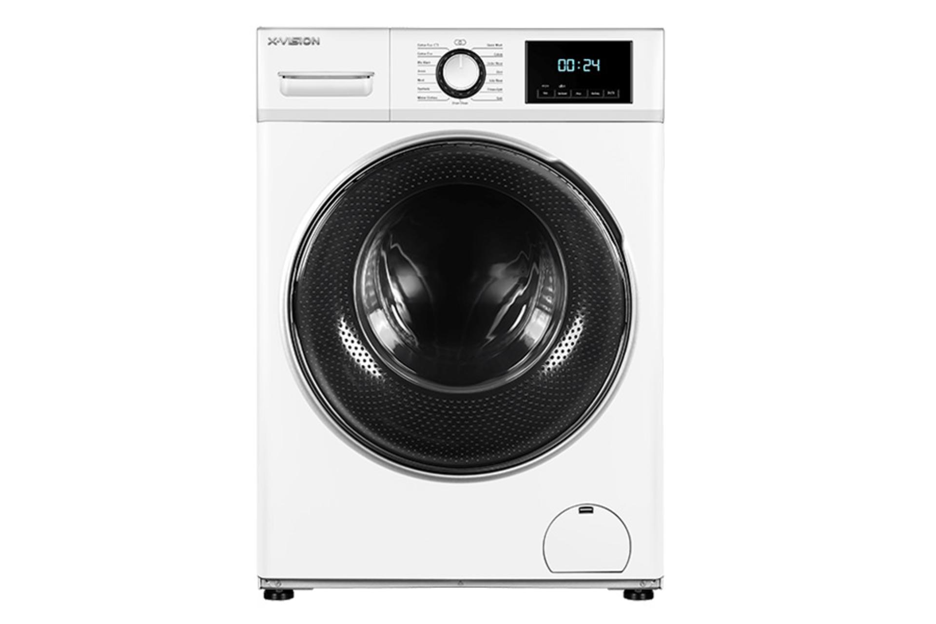 ماشین لباسشویی ایکس ویژن X.Vision WH94 نمای جلو رنگ سفید