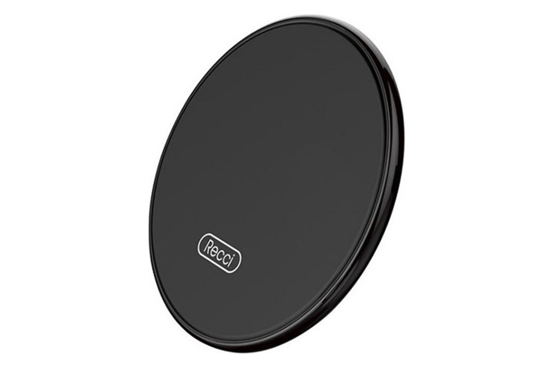 نمای سمت راست  پد شارژر رسی مشکی مدل-Recci RWP-F2