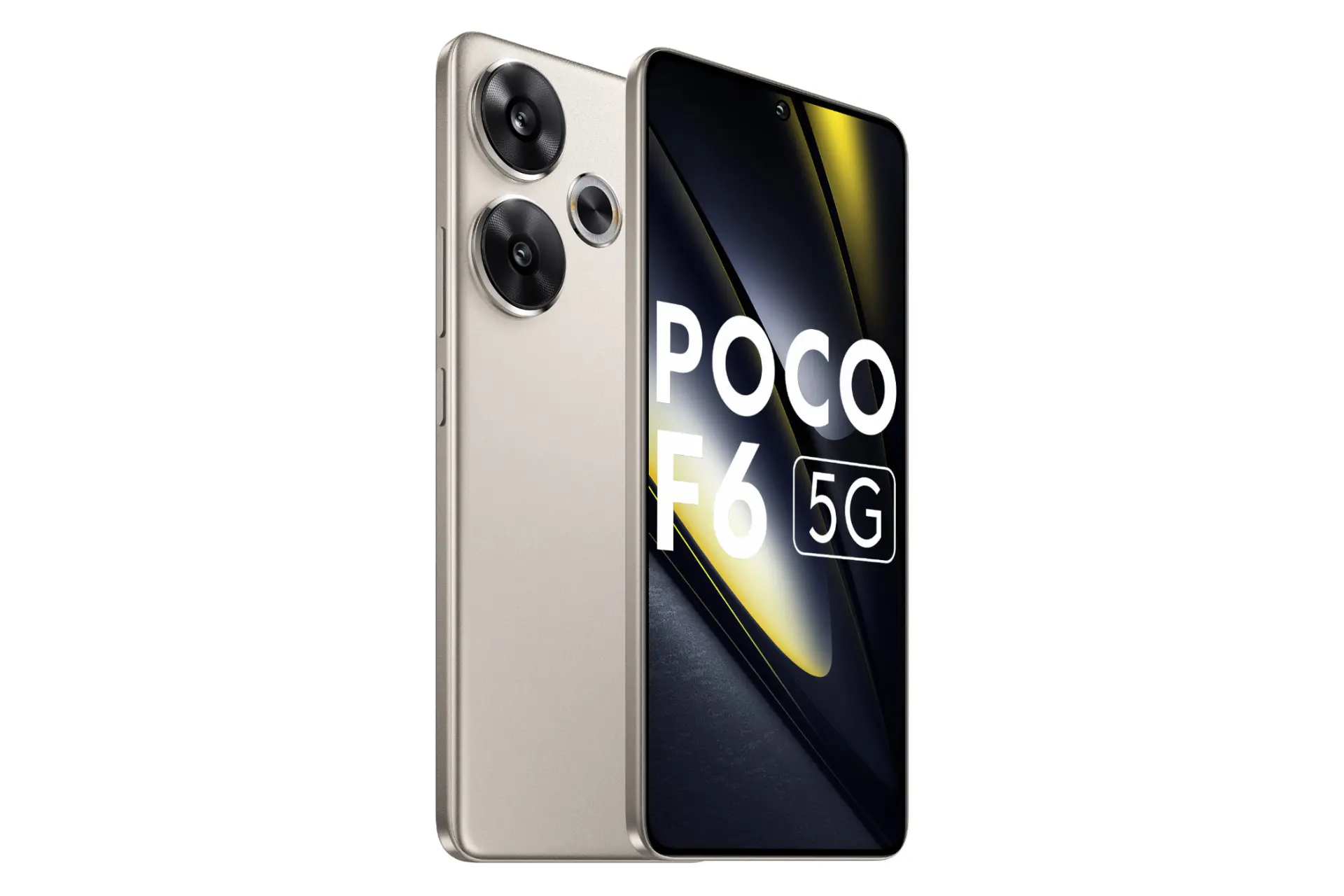 نمای چپ گوشی موبایل پوکو F6 شیائومی تیتانیوم / Xiaomi Poco F6