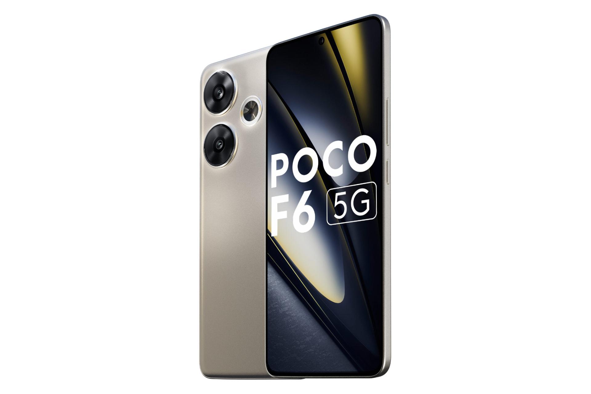 نمای راست گوشی موبایل پوکو F6 شیائومی تیتانیوم / Xiaomi Poco F6