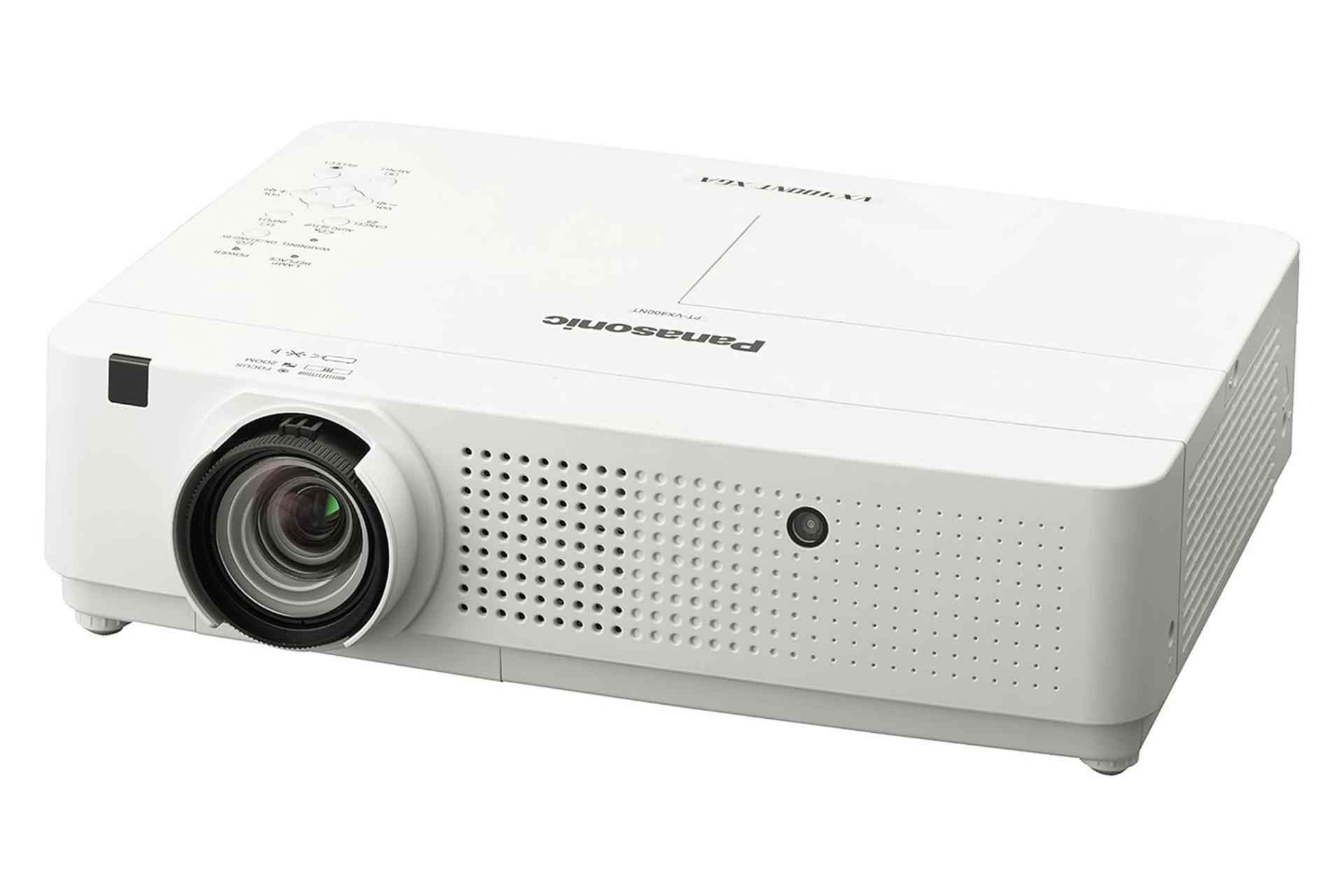 ویدیو پروژکتور پاناسونیک Panasonic PT-VX400 نمای جلو و راست