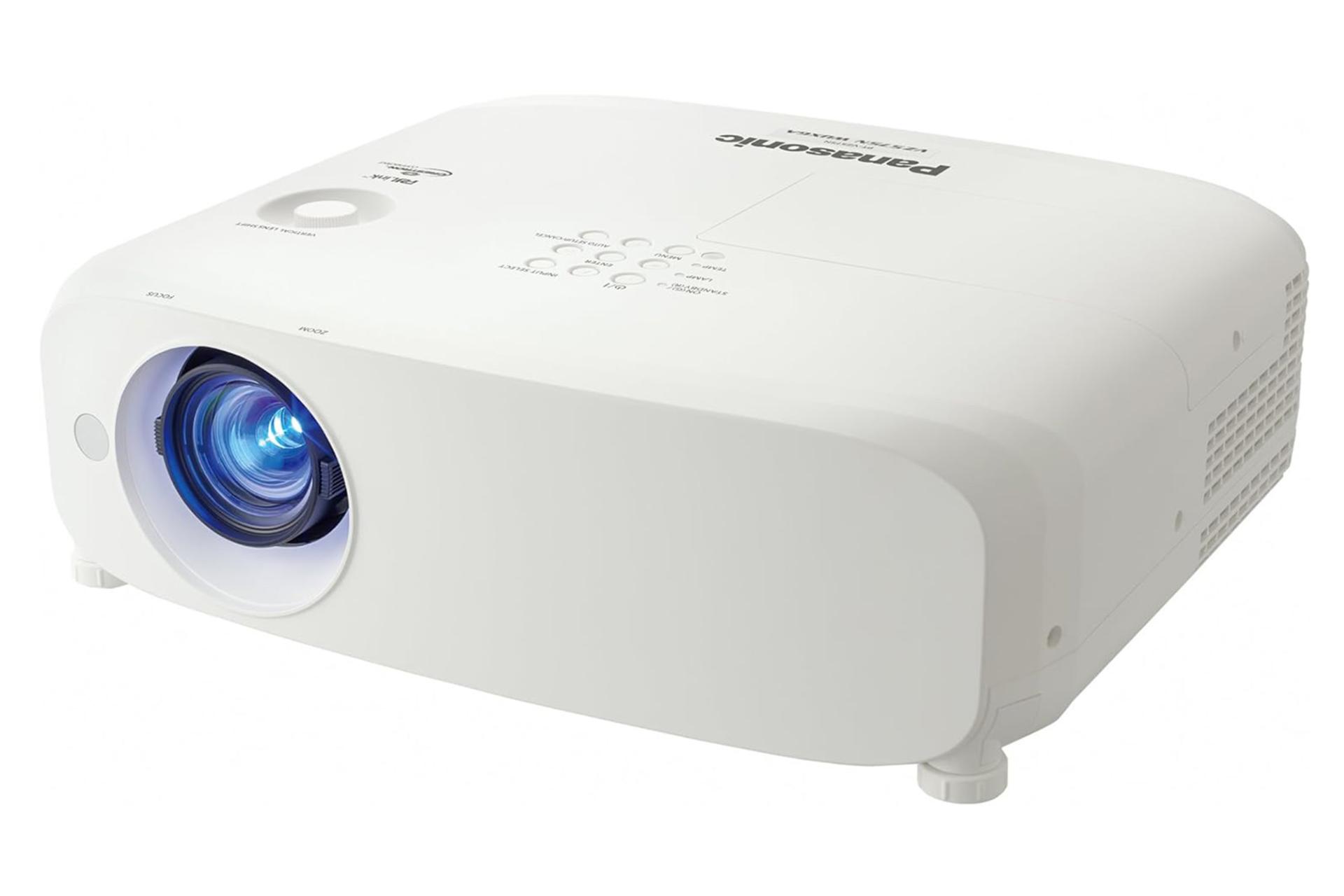 ویدیو پروژکتور پاناسونیک Panasonic PT-VX600 نمای جلو و راست