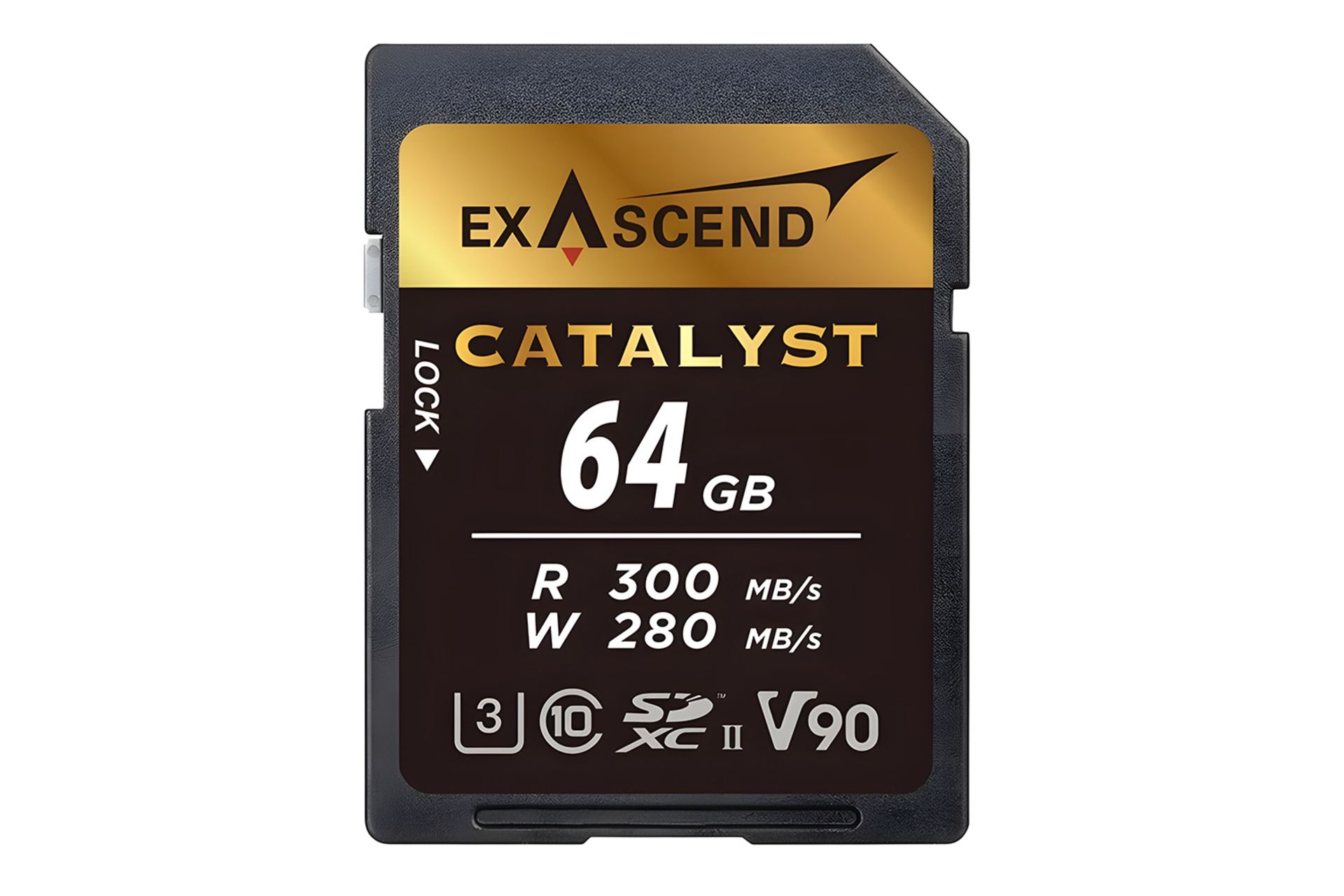 کارت حافظه اکساسند Exascend CATALYST V90 SDXC Class 10 UHS-II U3 64GB