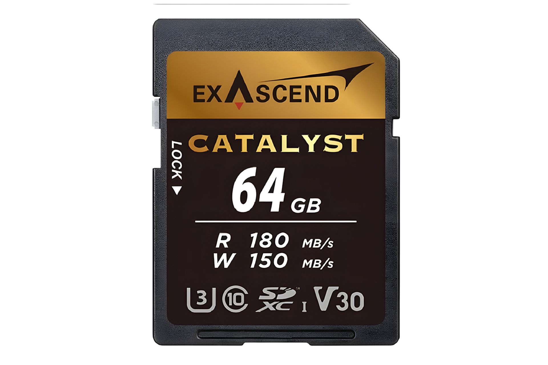 کارت حافظه اکساسند Exascend CATALYST V30 SDXC Class 10 UHS-I U3 64GB