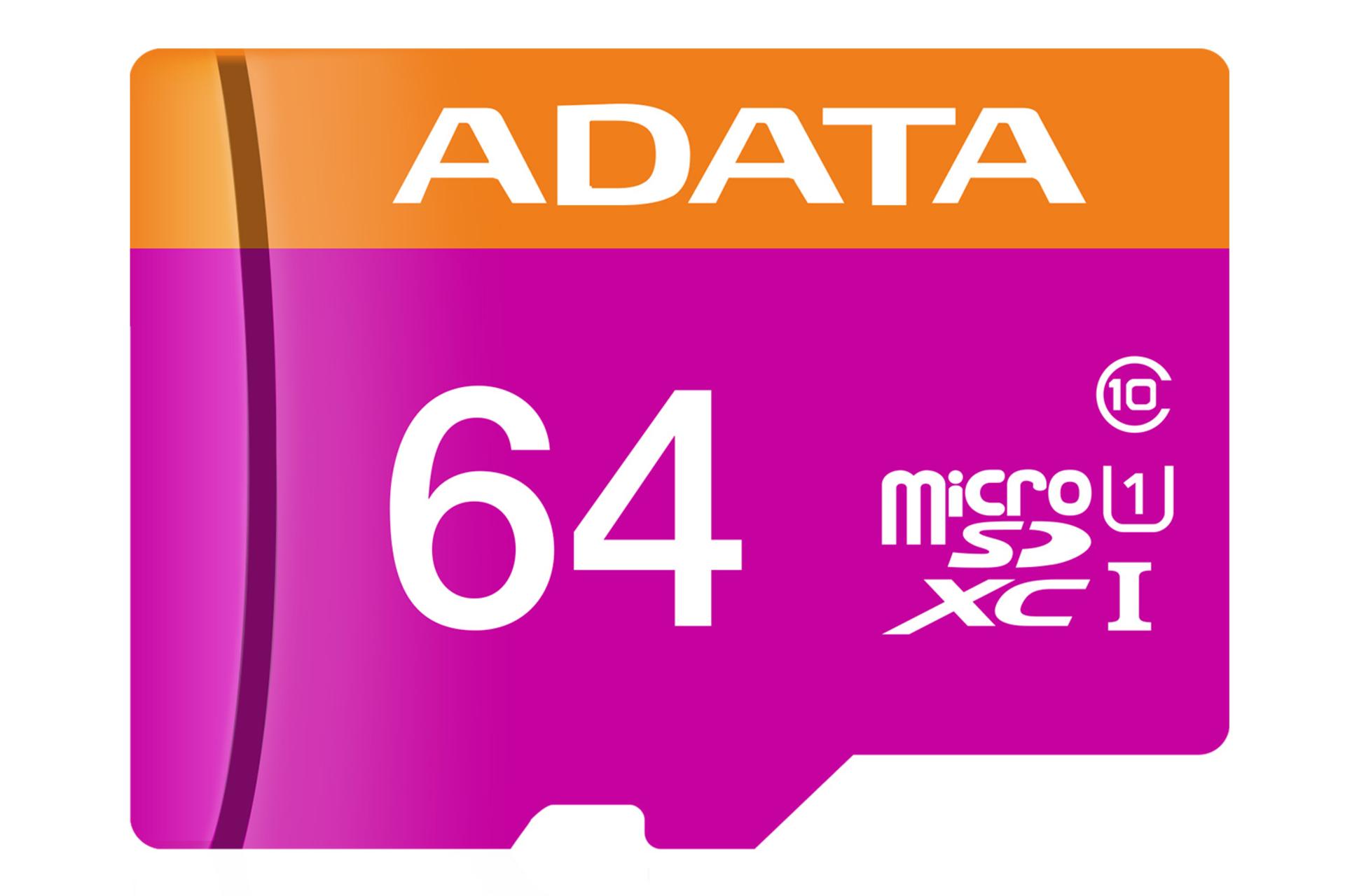 کارت حافظه ای دیتا ADATA Premier microSDXC Class 10 UHS-I U1 64GB