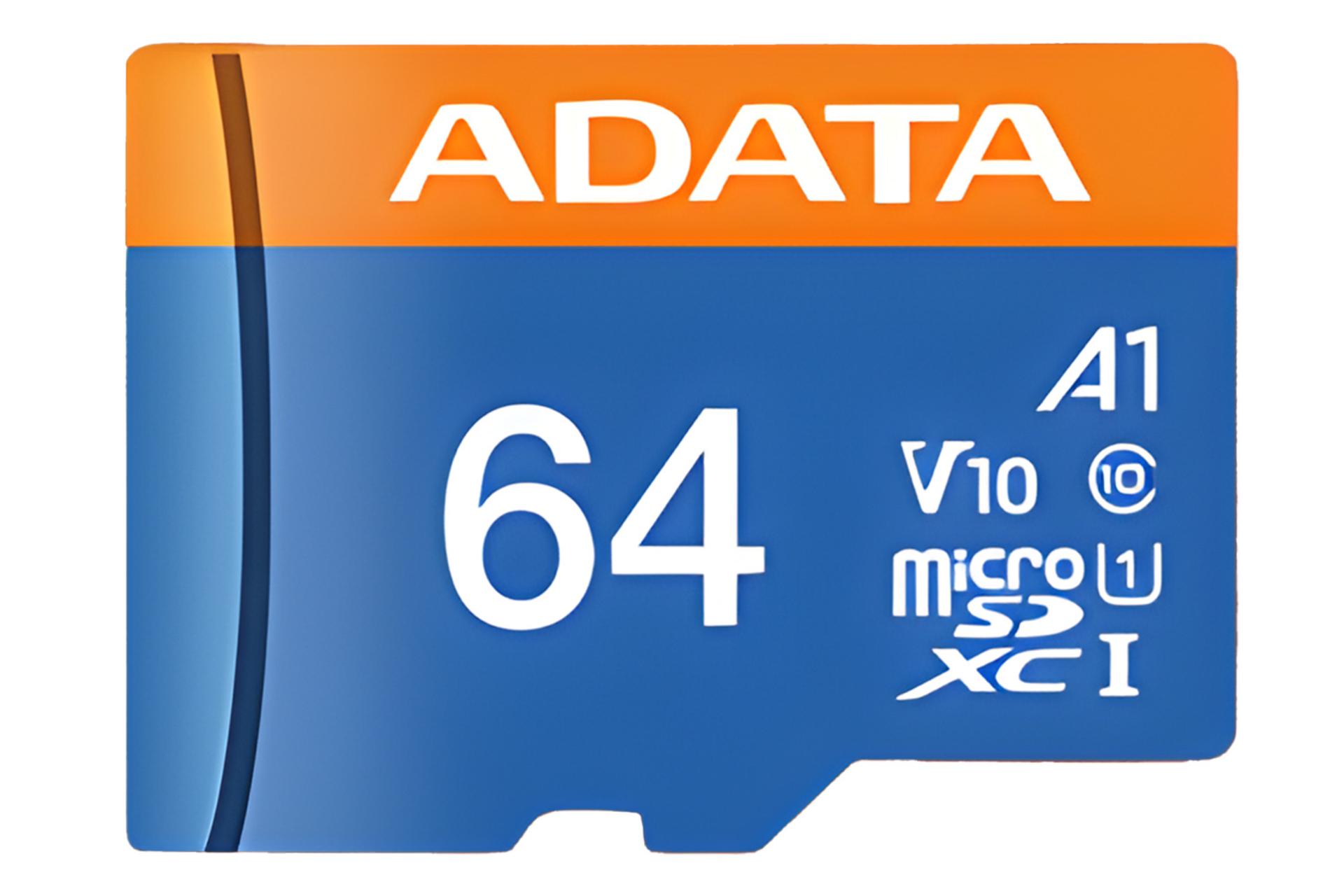 کارت حافظه ای دیتا ADATA Premier V10 microSDXC Class 10 UHS-I U1 64GB