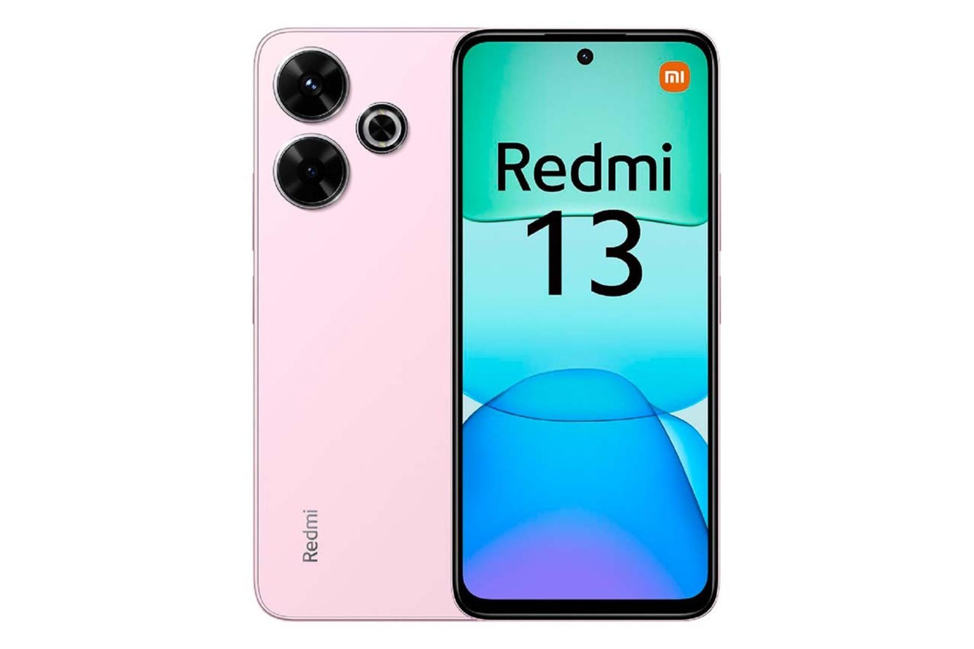 پنل جلو و پشت گوشی موبایل ردمی 13 شیائومی صورتی / Xiaomi Redmi 13