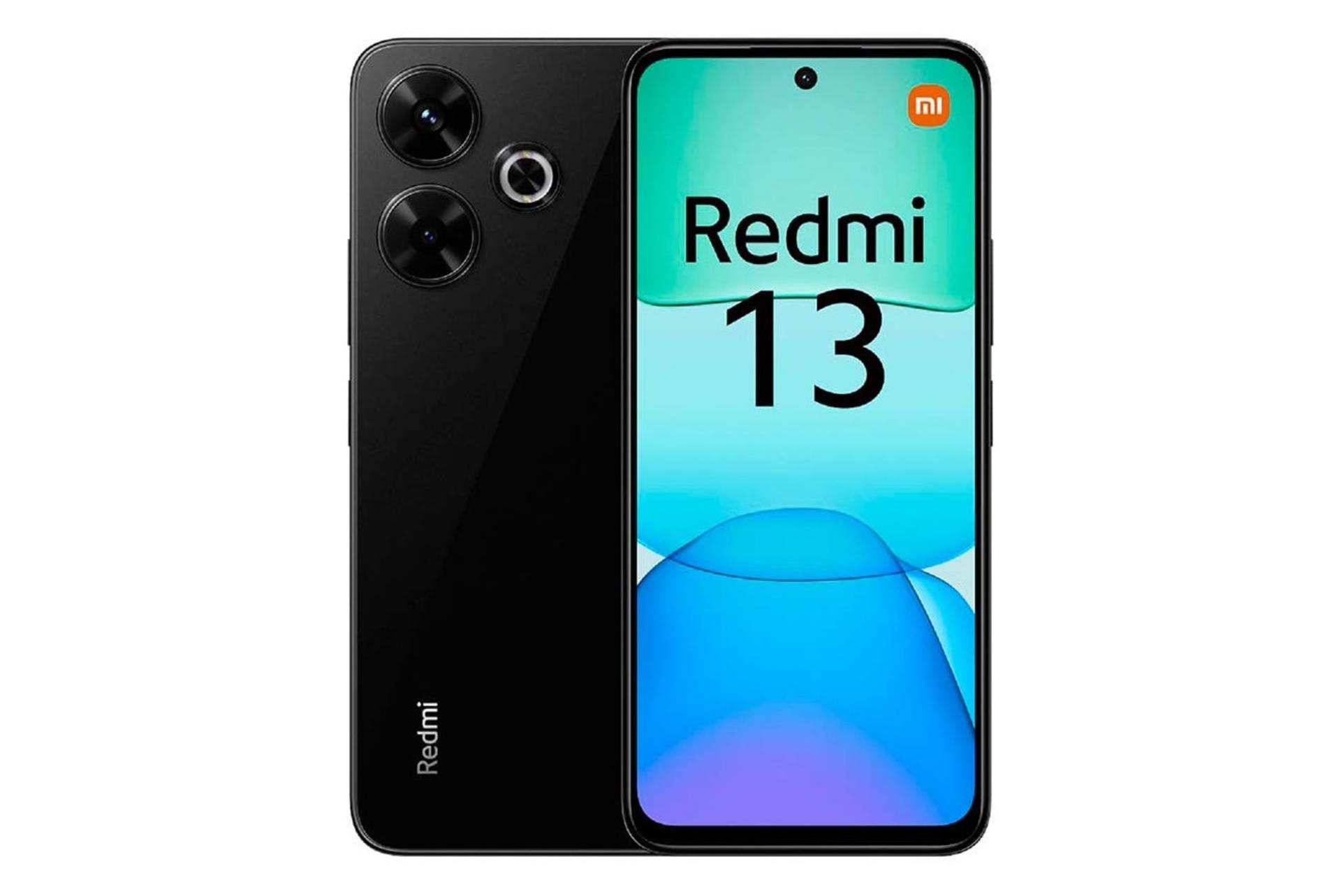 پنل جلو و پشت گوشی موبایل ردمی 13 شیائومی مشکی / Xiaomi Redmi 13