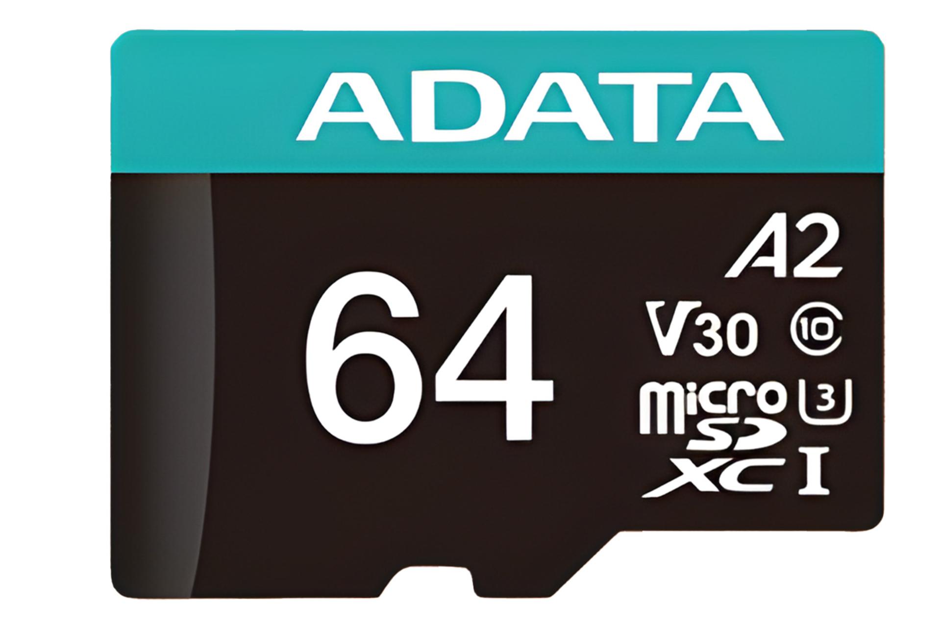 کارت حافظه ای دیتا ADATA Premier Pro microSDXC Class 10 UHS-I U3 64GB