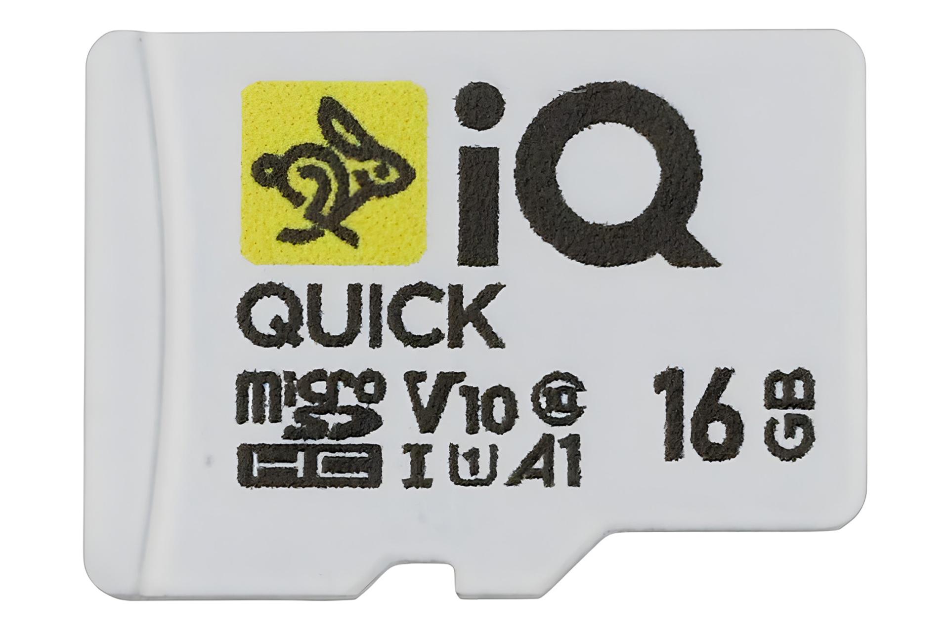 کارت حافظه آی کیو iQ Quick microSDHC Class 10 UHS-I U1 16GB