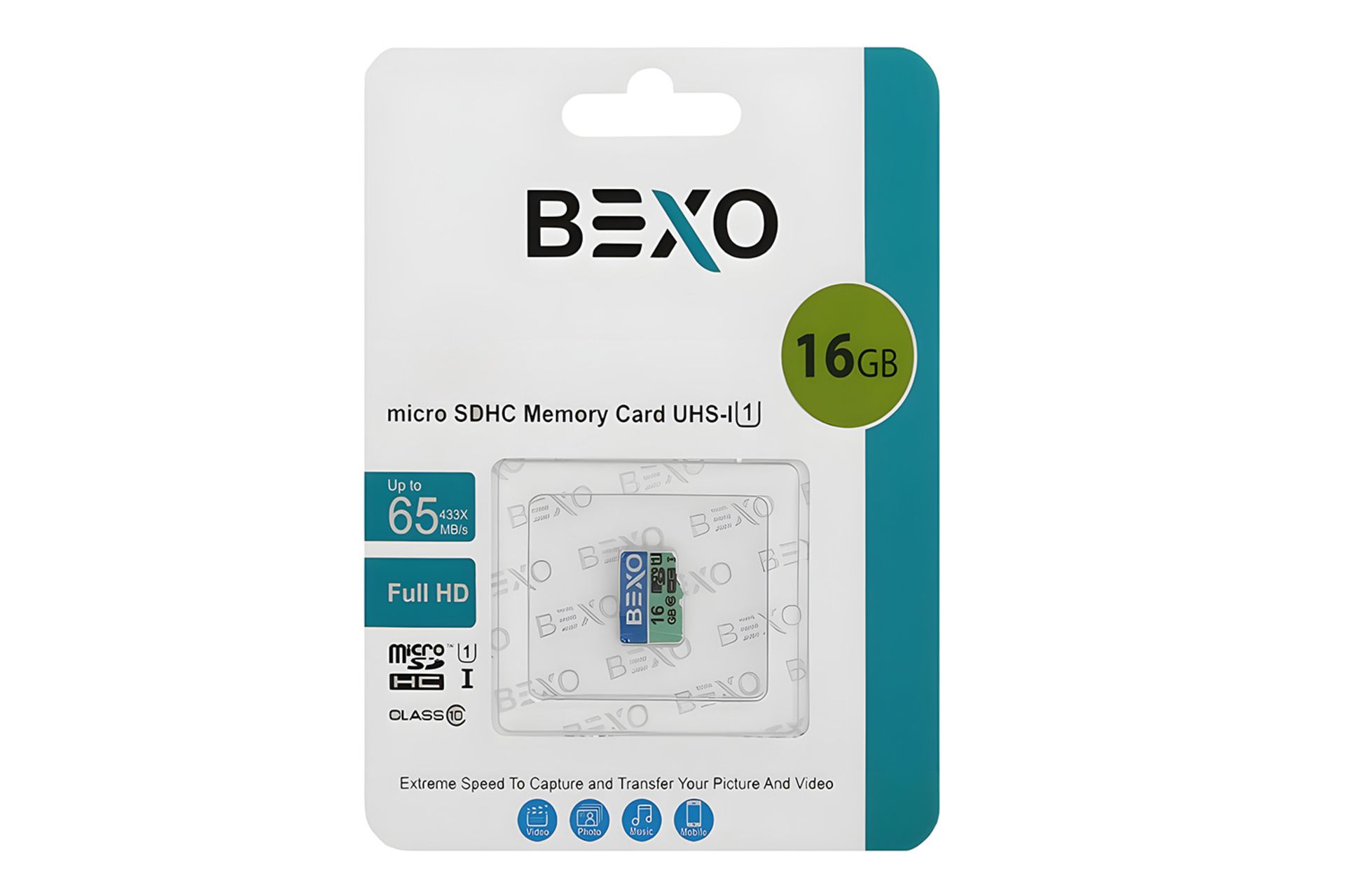 جعبه کارت حافظه بکسومن BEXOman 433X microSDHC Class 10 UHS-I U1 16GB