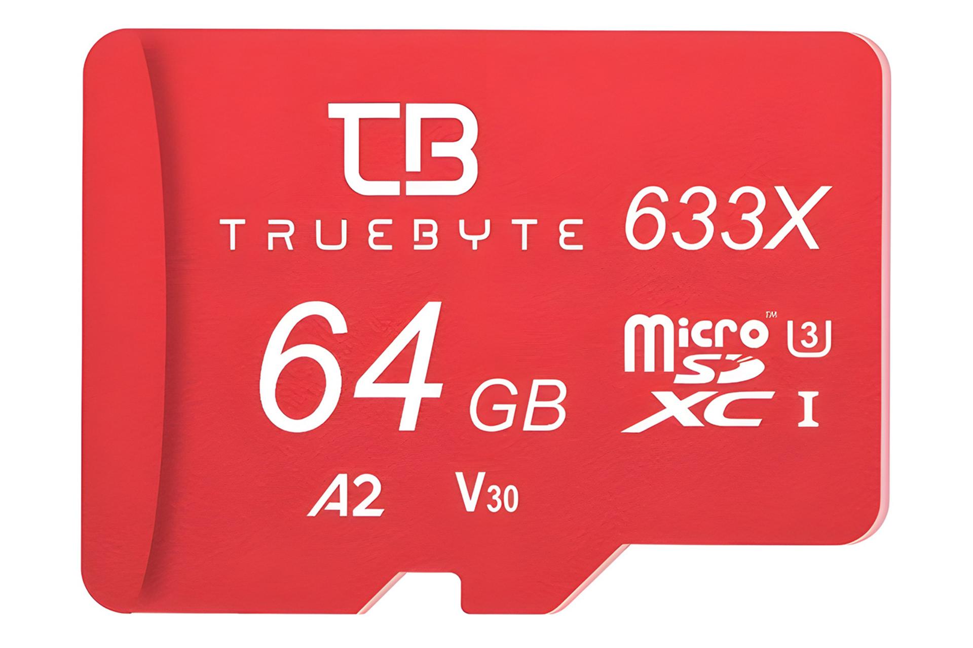 کارت حافظه تروبایت TRUEBYTE 633X microSDXC Class 10 UHS-I U3 64GB